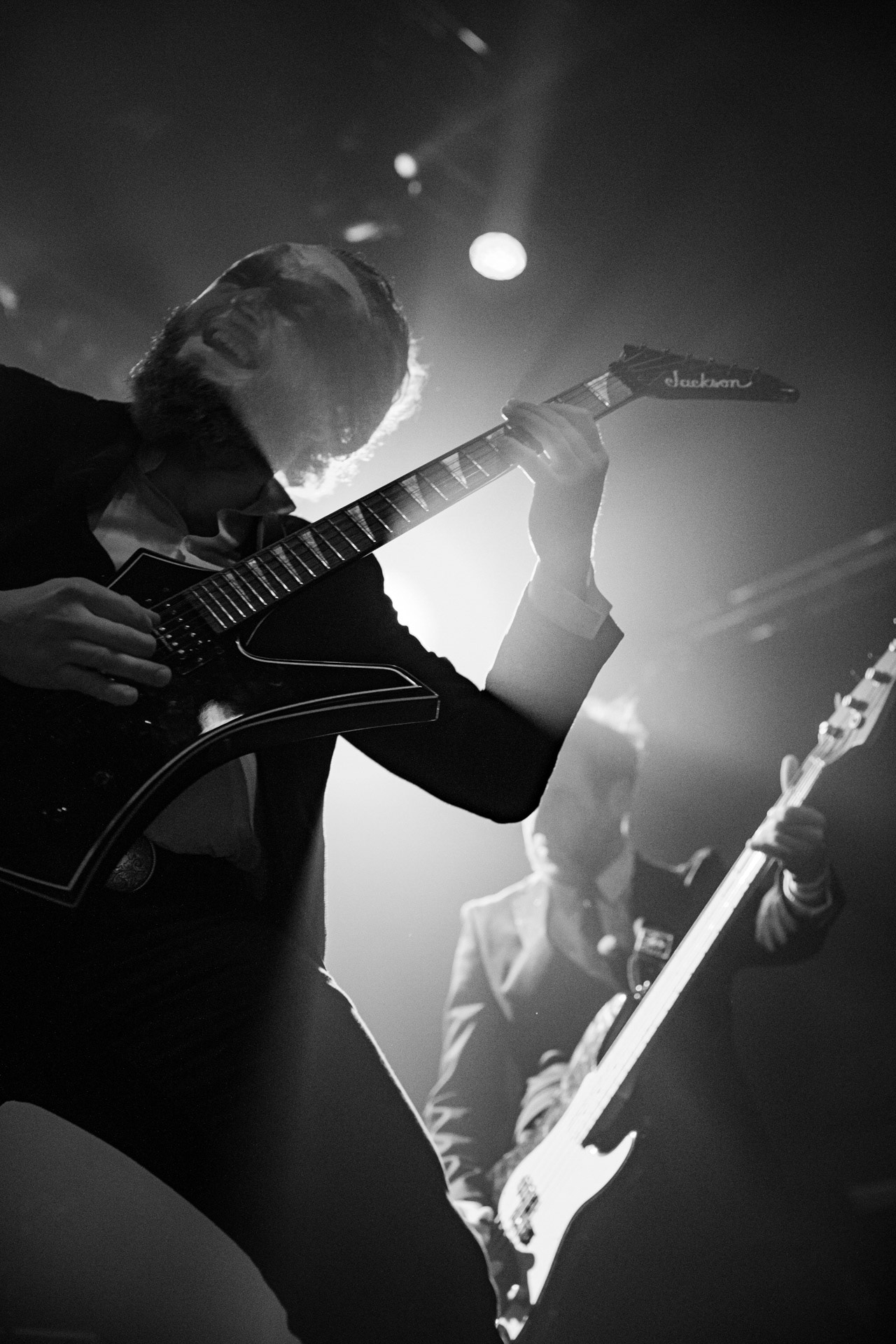 18.12.2021 Masturbator - Antysylwester Antyradia, 18 lat klubu Progresja,n/z Vithor/ growl-git, n/z Raefoth/bas, n/z Czaha/beki, n/z Mayhem/git,metal, blackmetal, thrashmetal, satanic old skull metal, fot. Andrzej Wasilkiewicz/Reporter