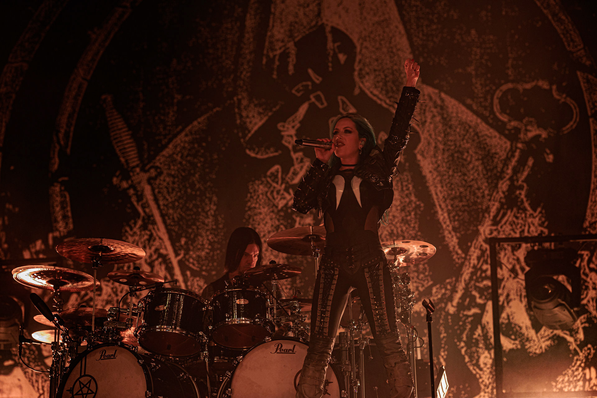 19.10.2022 ARCH ENEMY  - The European Siege 2022,Spodek Katowice Poland,fot. Andrzej Wasilkiewicz/Reporter