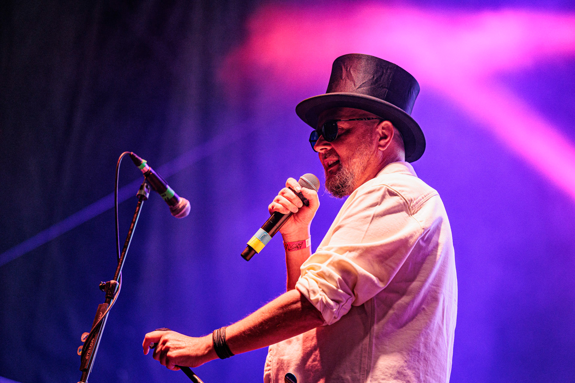 13.05.2022 Pidzama Porno Juwenalia Politechniki Warszawskiejn/z Krzysztof Grabaz Grabowski – wokal,punk rock, rock, reggae, S.P. Records.fot. Andrzej Wasilkiewicz/Reporter