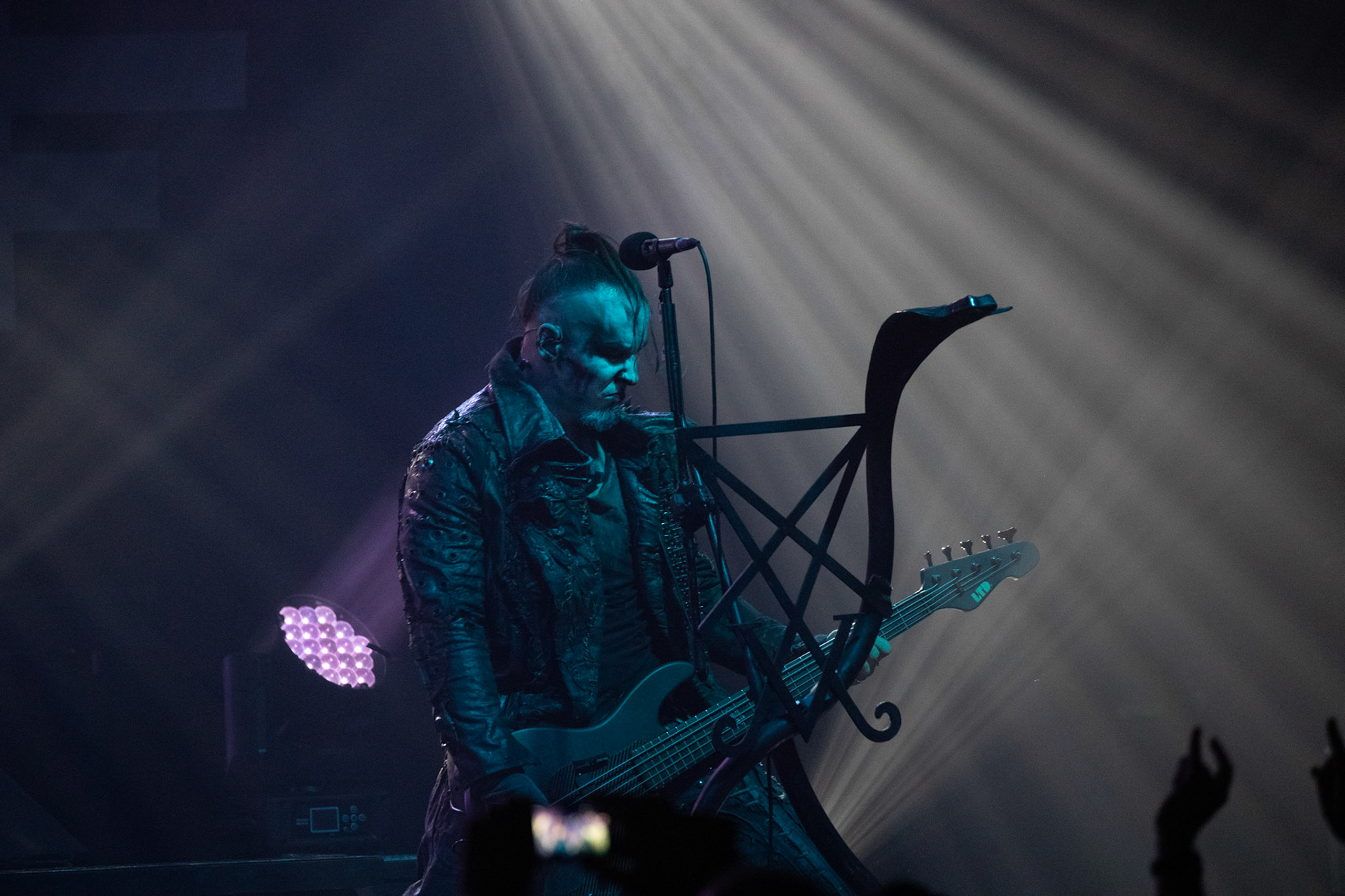 14.12.2018r. Behemoth koncert Merry Christless - Warszawa Progresja, Adam "Nergal" Darski – gitara, wokal prowadzący, 
Zbigniew "Inferno" Promiński – perkusja,
Tomasz "Orion" Wróblewski – gitara basowa, Patryk "Seth" Sztyber – gitara,  fot. Andrzej Wasilkiewicz/Reporter