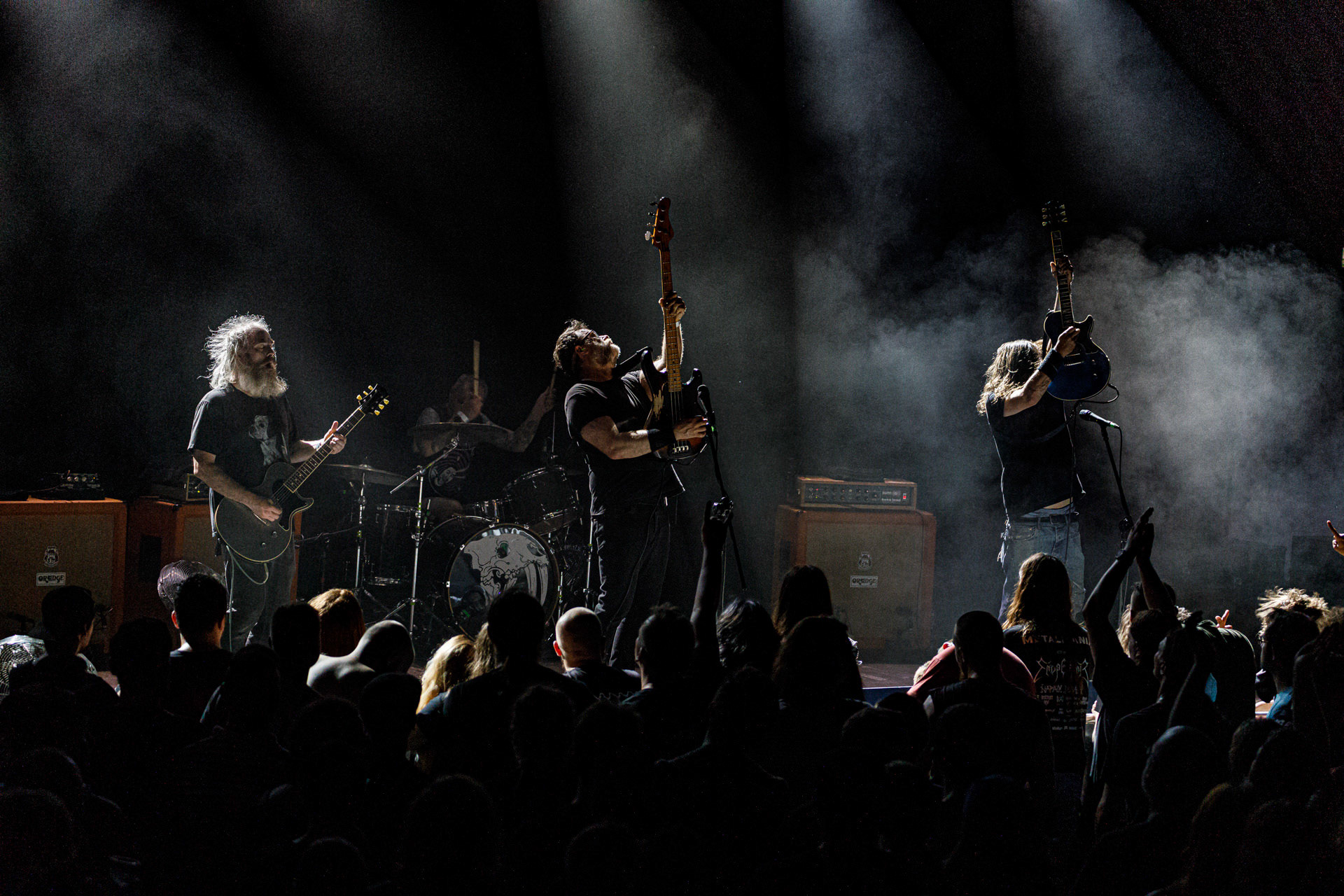 26.06.2022 koncert RED FANG - USA. Relapse Records - stoner, hard rock, metal.Warszawski koncert w klubie Progresja promuje ostatni album amerykanow - Arrows wydany w 2021r.Produkcja WiniaryBookings. Patronat koncertu Antyradio.fot. Andrzej Wasilkiewicz/Reporter