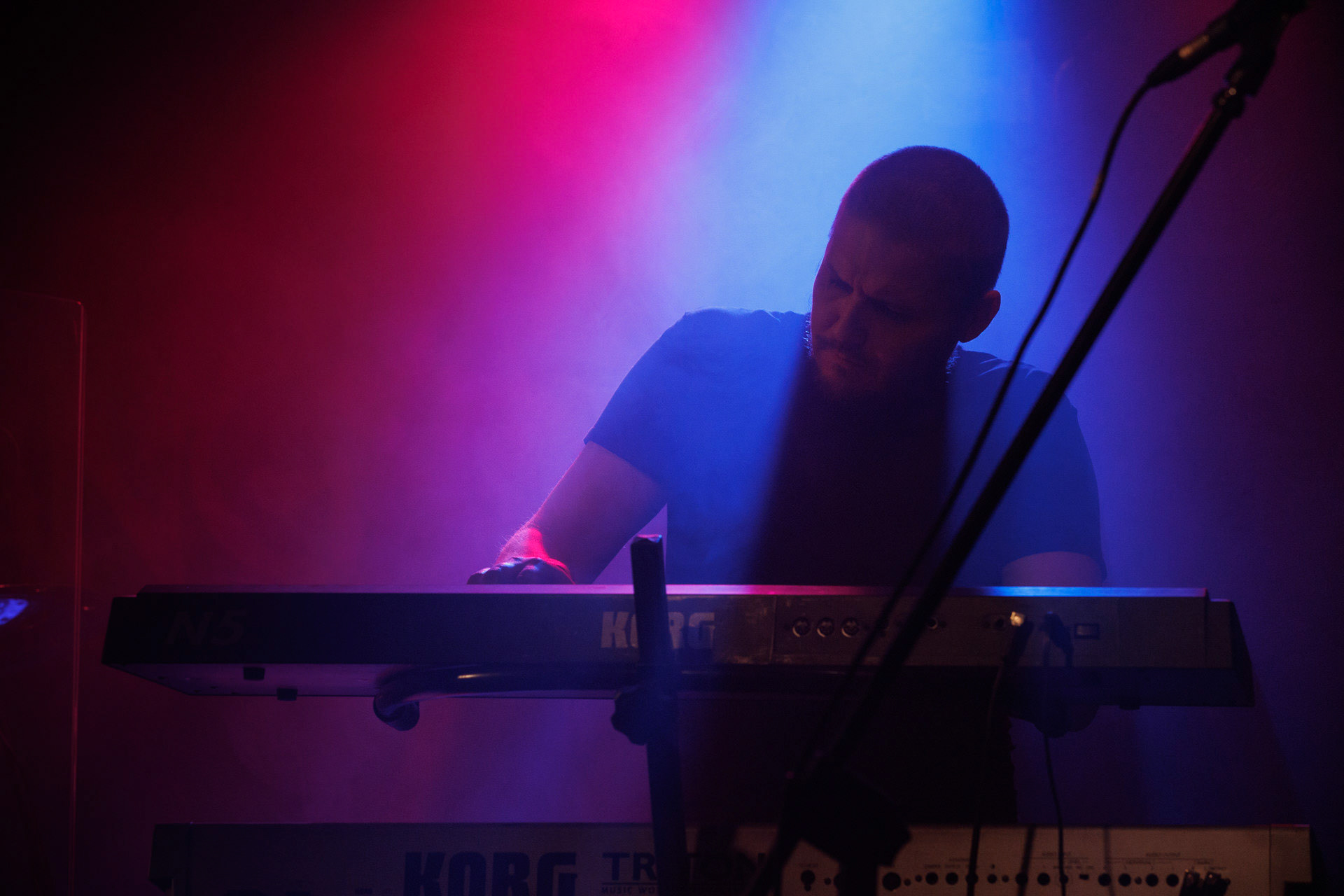 Painthing - death, doom metal.Koncert Czwarta Fala MMXXII klub VooDoo Warszawa.n/z Kuba Grobelny – guitar, vocal, n/z Bartłomiej Kaczor – guitar, n/z Darek Ojdana – keys, n/z Jan Rajkow-Krzywicki – bass,n/z Tomasz Śwital – drums,Fot. Andrzej Wasilkiewicz/kaziq.com