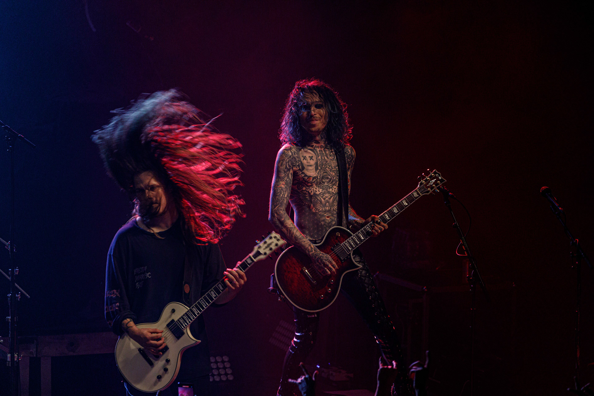 1.10.2022 Lost Society – na warszawskim koncercie trasy Sick and Dangerous Tour 2022 - finski thrash metalowy zespol, zalozony w 2010 roku w Jyvaskyla przez Samy Elbanna. W 2012 roku grupa wygrala w krajowych eliminacjach do Global Battle Of the Bands.  Lost Society zagrali przed BLIND CHANNEL w skladzieSamy Elbanna – wokal, gitara,Arttu Lesonen – gitara,Mirko Lehtinen – gitara basowa,Ossi Paananen – perkusja,Produkcja Winiary Bookings, klub Progresja, patronat Antyradio,fot. Andrzej Wasilkiewicz/Reporter