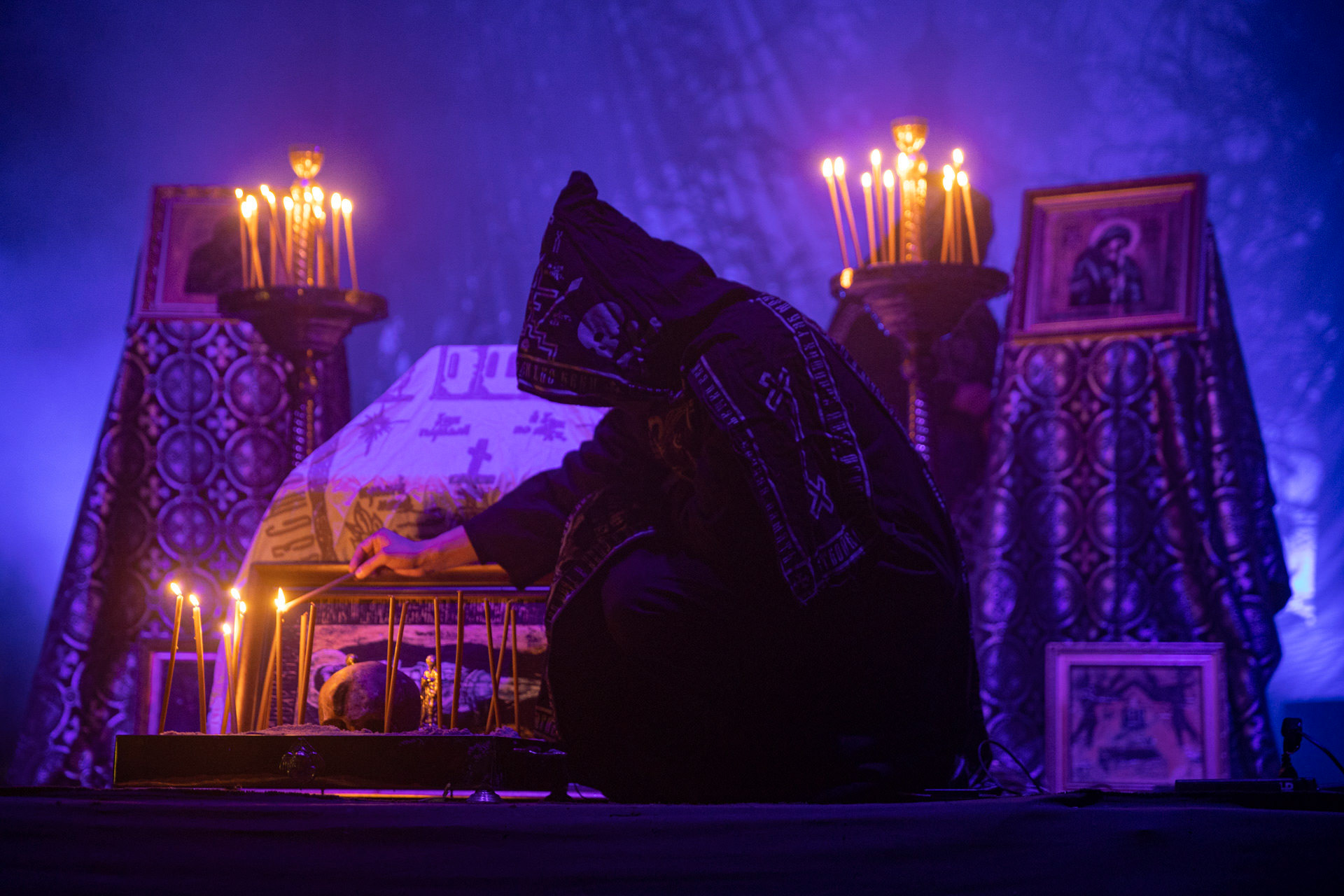 24.09.2021 Batushka - Krzysztof Drabikowski  koncert Warszawa, Progresja. fot. Andrzej Wasilkiewicz/Reporter