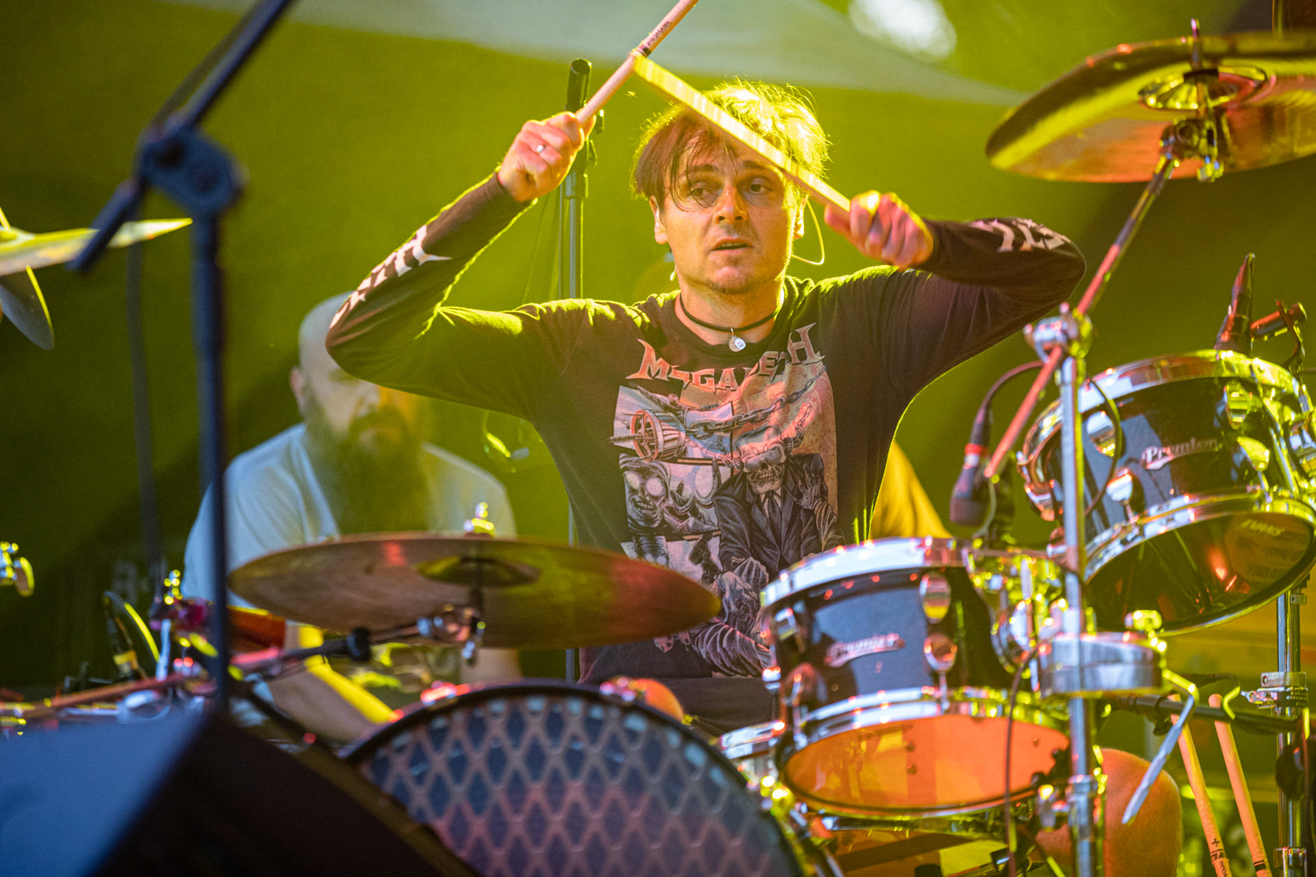 Koncert Luxtorpeda 10 urodziny. Warszawa Progresja.Gramy do Woli.n/z.Tomasz „Krzyżyk” Krzyżaniak – perkusjaFot. Andrzej kaziq Wasilkiewicz/Reporter