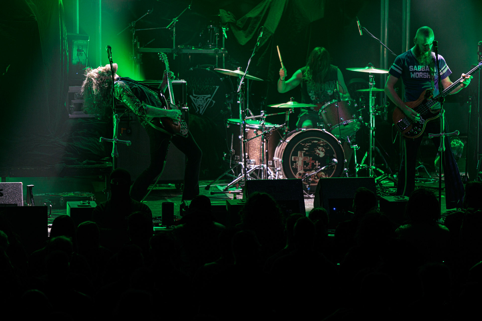 Dopelord - na warszawskim koncercie Vader w Progresji, down-tempo, stoner, metal, n/z Pawel Mioduchowski - gitara, wokal,n/z Grzegorz Pawłowski - gitara prowadząca,n/z Piotr Zin - gitara basowa, wokal,n/z Tomasz Walczak - perkusja,Left Hand Sounds, Knock Out Productions, Massive Music,fot. Andrzej Wasilkiewicz/Reporter