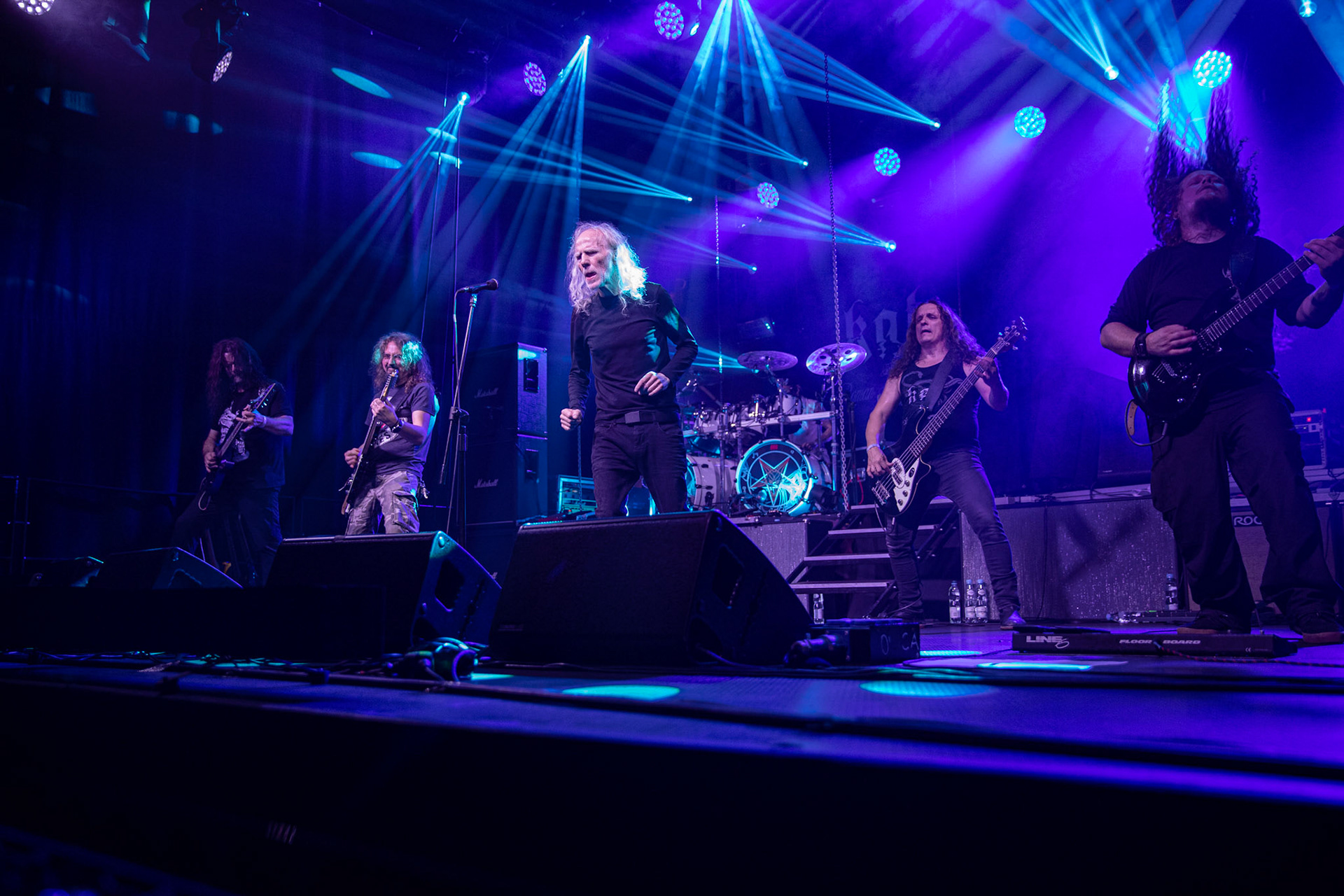 12.09.2021 - KAT i Roman Kostrzewski - koncert "Do zobaczenia w piekle" Wroclaw, Centrum Koncertowe A2.  Piotr Radecki (Maryla, ex-Kat &amp; Roman Kostrzewski)- gitara, fot. Andrzej kaziq Wasilkiewicz