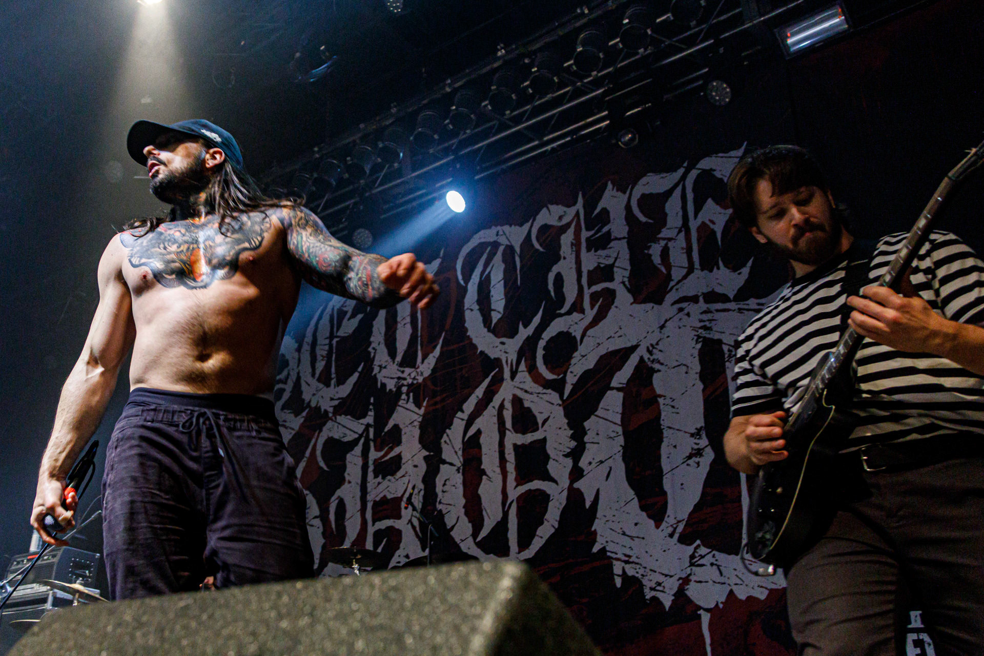 9.07.2022 Get The Shot Frozen Sun Fest 2022, Warszawa, klub Progresja, kanadyjski hardcore z Quebec, wscieklosc i gniew wobec tego co dostaja od zycia.Jean-Philippe Lagace - wokal,Tom Chiasson - gitara,Guy-Pierre Genest - gitara,Dan Fisher Roberge - bass,David St. Pierre - perkusja,fot. Andrzej Wasilkiewicz/Reporter