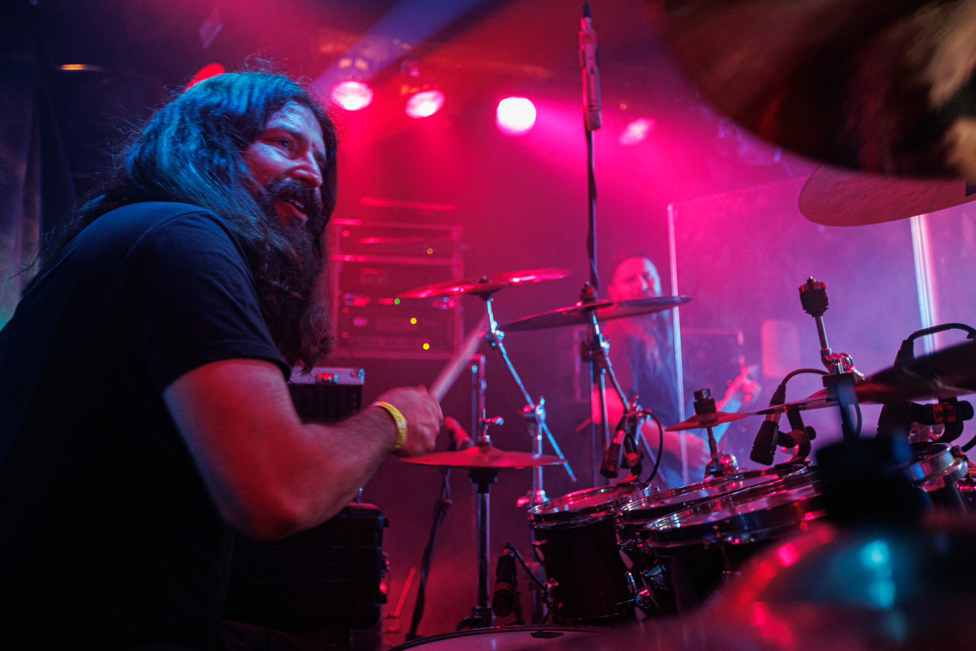 18.03.2022 VIRGIN SNATCH - INFERNALIS RESURGENTIS - Warszawski koncert zespolu VIRGIN SNATCH,thrash metal, death metal,n/z Pawel Pawulon Jaroszewicz - perkusja,fot. Andrzej Wasilkiewicz/Reporter