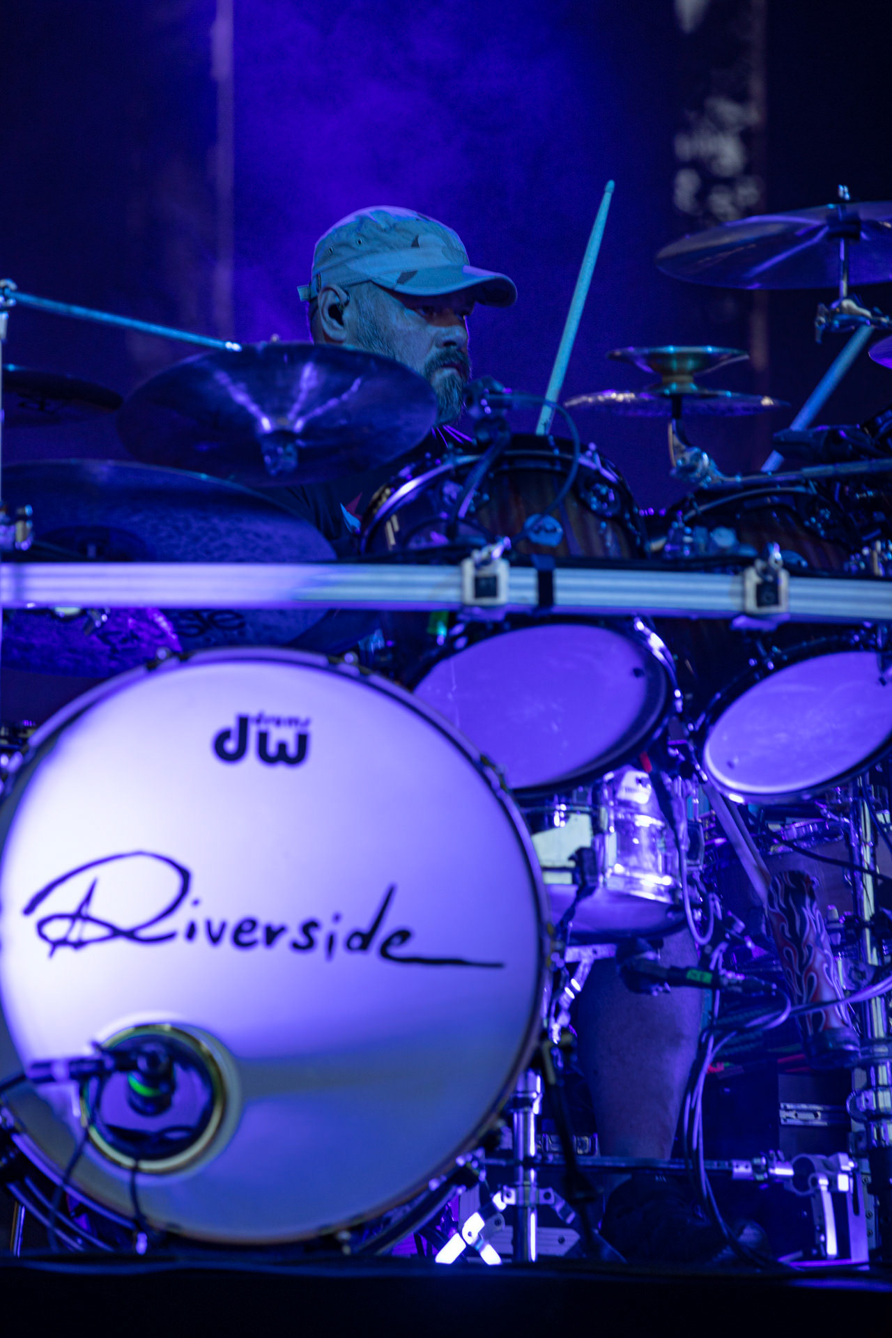 21.08.2021 koncert Riverside 20 lecie w Warszawie,Letnia scena Progresji, Gramy do Woli.n/z Piotr Kozieradzki – perkusja,Fot. Andrzej Wasilkiewicz/Reporter