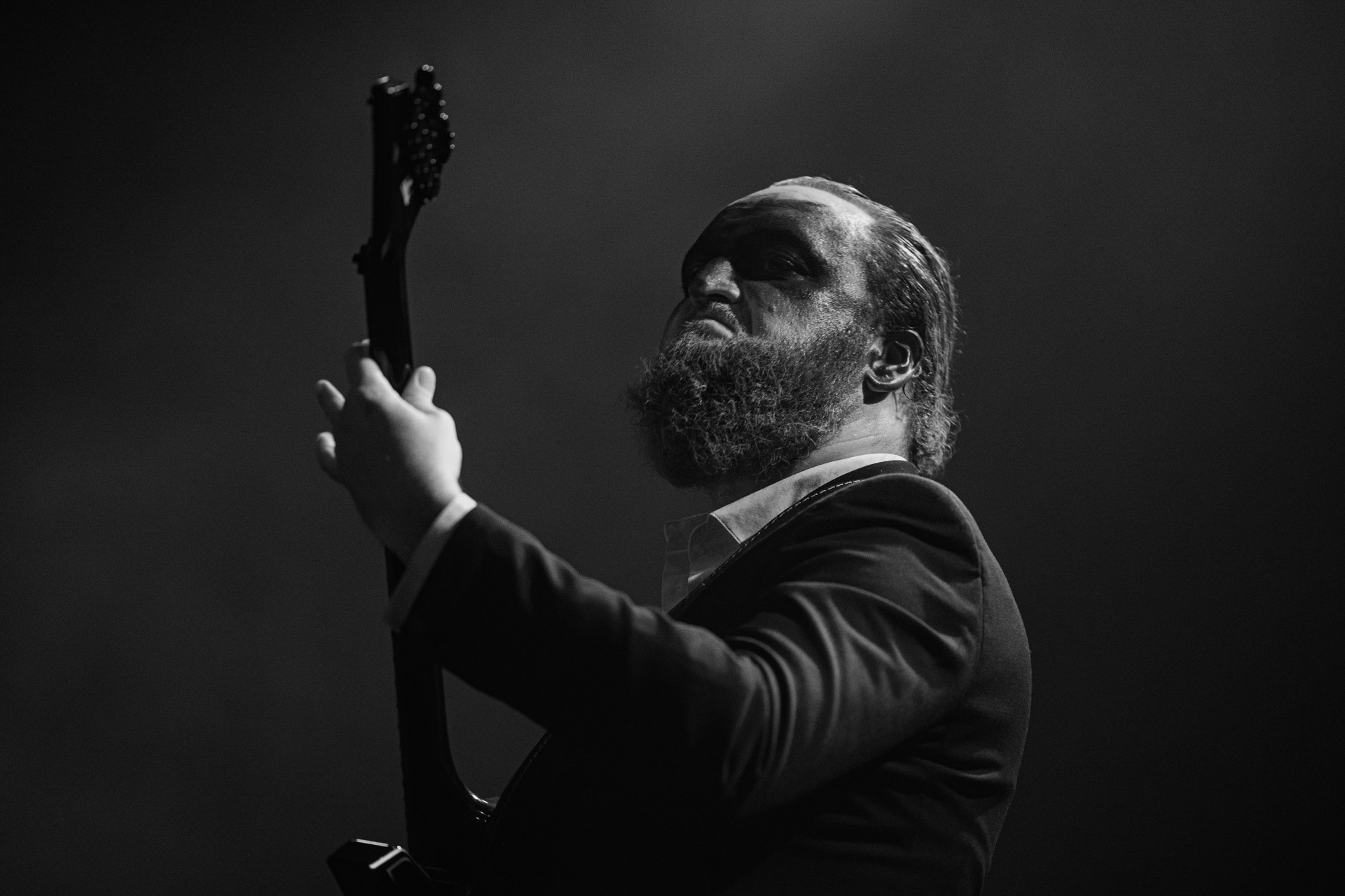 18.12.2021 Masturbator - Antysylwester Antyradia, 18 lat klubu Progresja,n/z Vithor/ growl-git, n/z Raefoth/bas, n/z Czaha/beki, n/z Mayhem/git,metal, blackmetal, thrashmetal, satanic old skull metal, fot. Andrzej Wasilkiewicz/Reporter