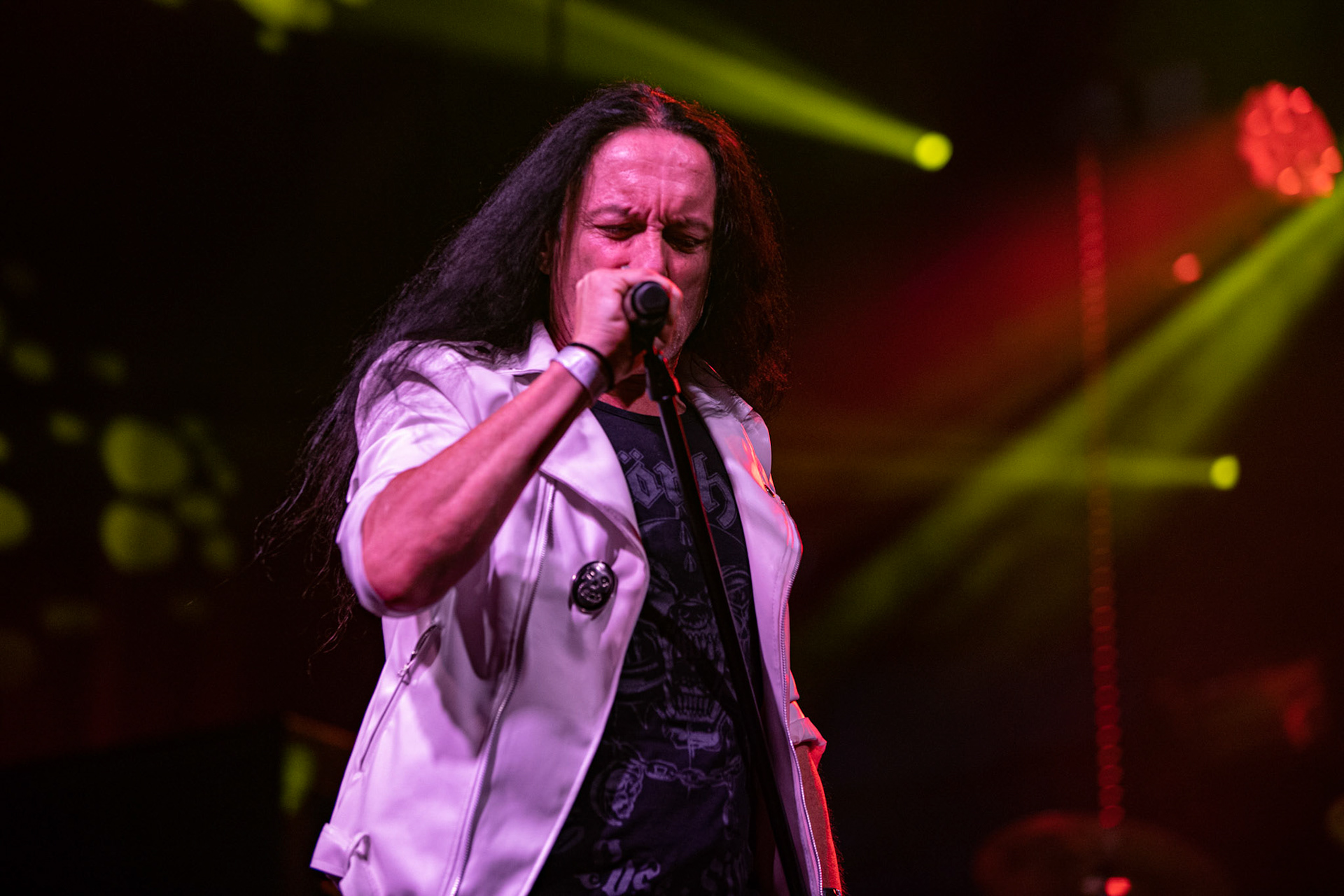 12.09.2021 - KAT i Roman Kostrzewski - koncert "Do zobaczenia w piekle" Wroclaw, Centrum Koncertowe A2.  Tomasz „Titus” Pukacki (Acid Drinkers) - wokal, fot. Andrzej kaziq Wasilkiewicz