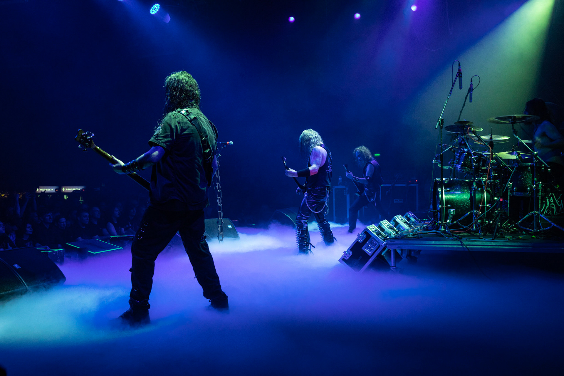 Legendy Metalu Vader - Death Metal - koncert Legendy Metalu w warszawskiej Progresji, 
Peter: Guitar + Vocals
Pajak: Guitar
Hal: Bass
James: Drums
fot. Andrzej kaziq Wasilkiewicz/Reporter