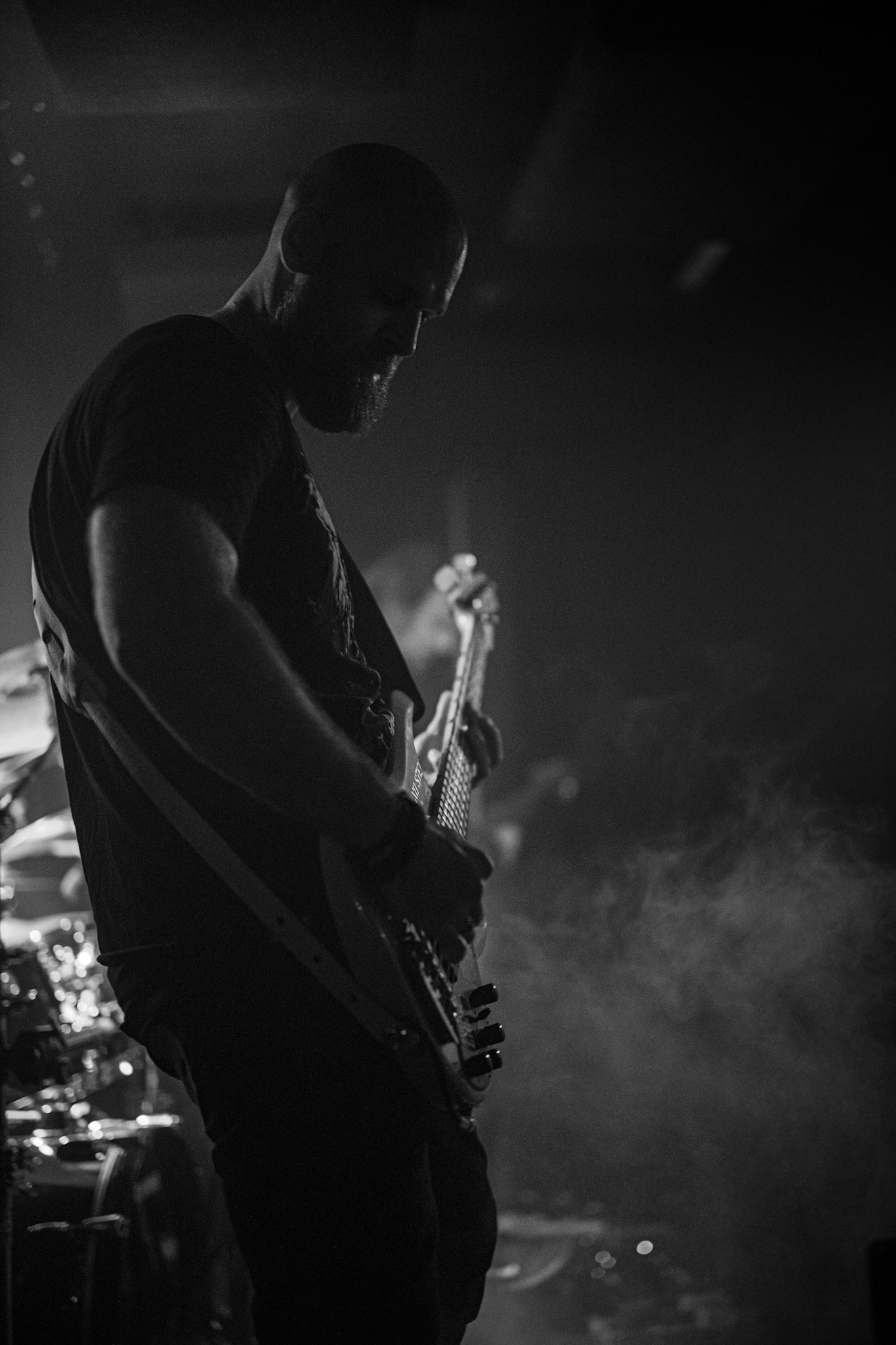 Koncert 4dots - 20.12.2019 Warszawa Klub Pogłos, n/z K. Stankiewicz bass, Post something, Post something else, fot. Andrzej Wasilkiewicz/REPORTER