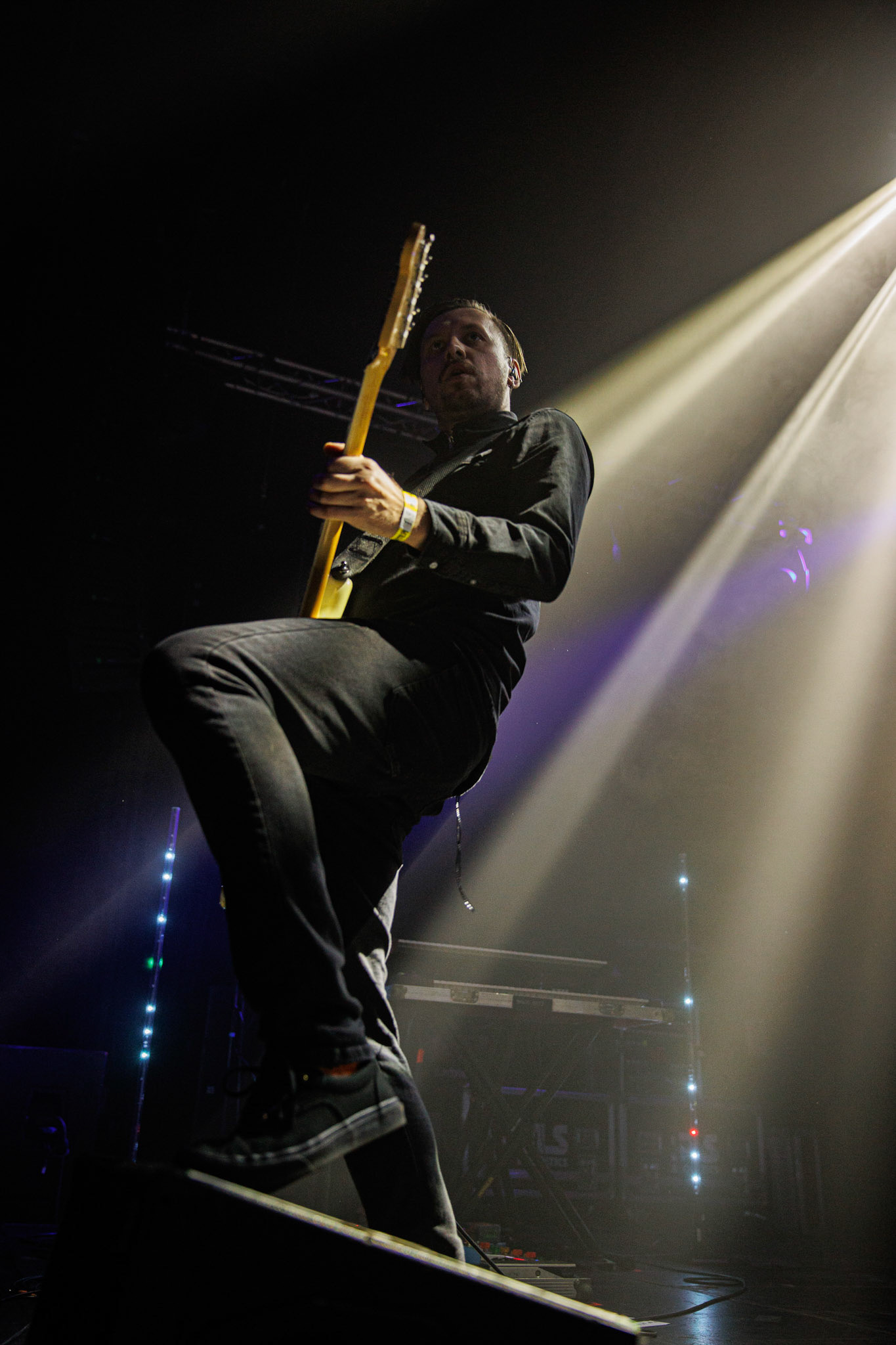 27.11.2021 TIDES FROM NEBULA koncert, Warszawa klub Progresja,Knock Out Productions, Mystic Production,Post-rock, muzyka alternatywna, progresywny rock.n/z Maciej Karbowski – gitara, instrumenty klawiszowen/z Przemek Weglowski – gitara basowan/z Tomasz Stolowski – perkusjaFot. Andrzej Wasilkiewicz/Reporter