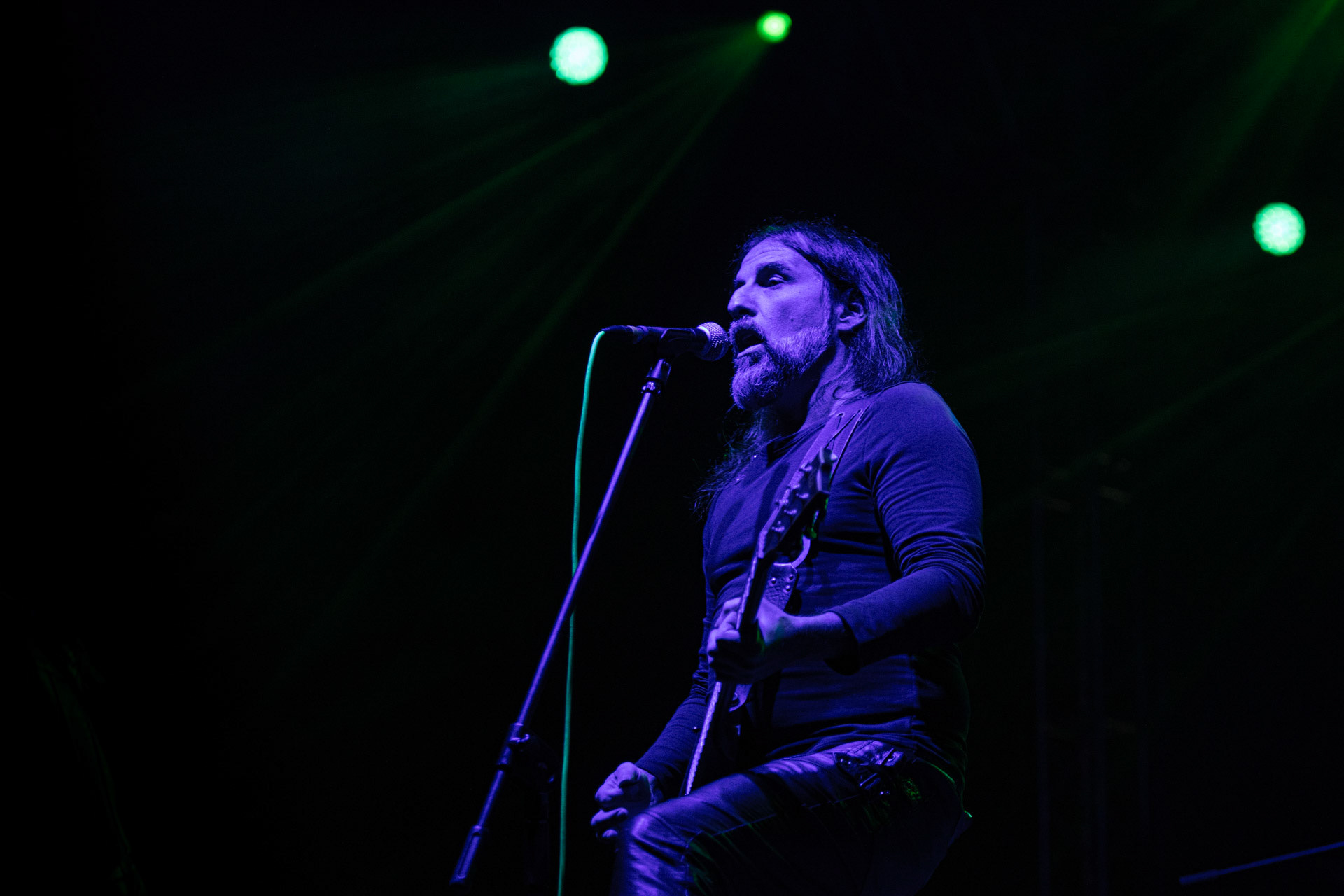 24.09.2021 koncert Rotting Christ, Warszawa, Progresja.N/z Sakis Tolis gitara wokal,fot. Andrzej Wasilkiewicz/REPORTER