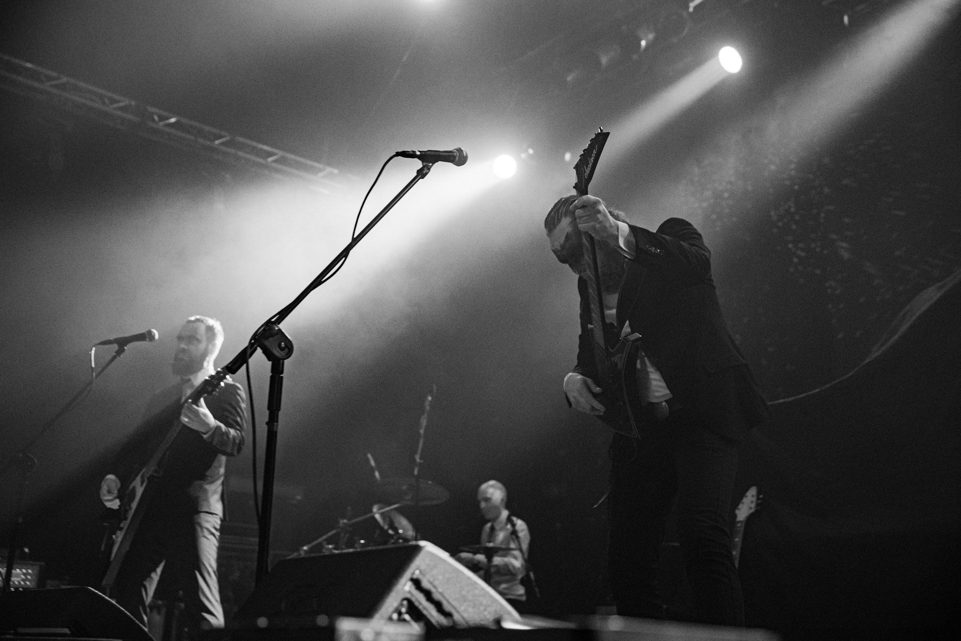 18.12.2021 Masturbator - Antysylwester Antyradia, 18 lat klubu Progresja,n/z Vithor/ growl-git, n/z Raefoth/bas, n/z Czaha/beki, n/z Mayhem/git,metal, blackmetal, thrashmetal, satanic old skull metal, fot. Andrzej Wasilkiewicz/Reporter