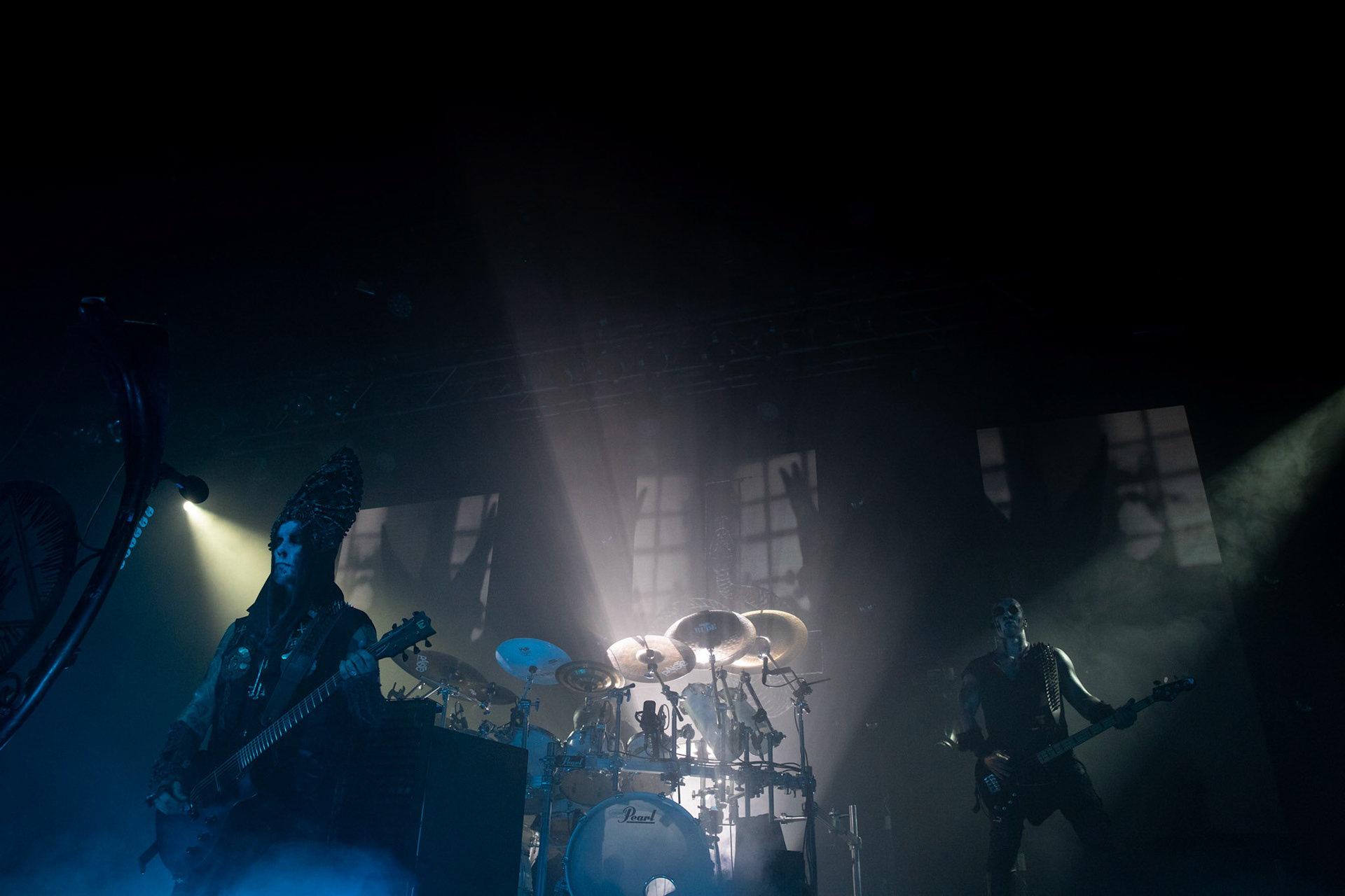 BEHEMOTH - Polska - death metal, black metal
Adam NERGAL Darski -  Guitars,
INFERNO - Drums ov Annihilation and Artillery,
ORION - Bass Guitars,
SETH -  Lead Guitars,
koncert w Warszawskiej Progresji w ramach trasy Ecclesia Diabolica Baltica.
fot. Andrzej Wasilkiewicz/Reporter