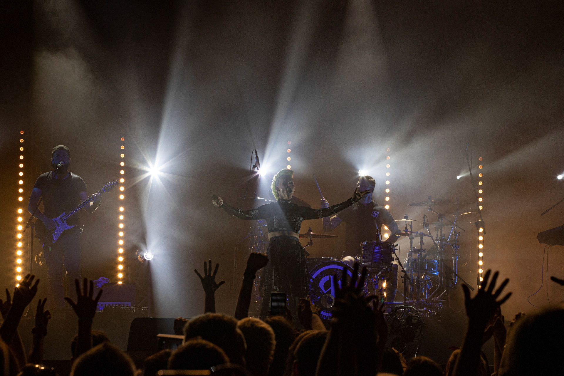 30.07.2021 Agnieszka Chylinska - koncert 25 lat na scenie! Warto bylo szalec. Warszawa Gramy do Woli Progresja.n/z Agnieszka Chylinska – wokal n/z Bartek Krolik – gitara basowa, klawisze,n/z Marek Piotrowski – instrumenty klawiszowe, n/z Maciej Maka – gitara,n/z Bartlomiej Szopix Czerniachowski - perkusja.Pop, pop-rock, hardrock, heavy metal,Fot. Andrzej Wasilkiewicz/Reporter