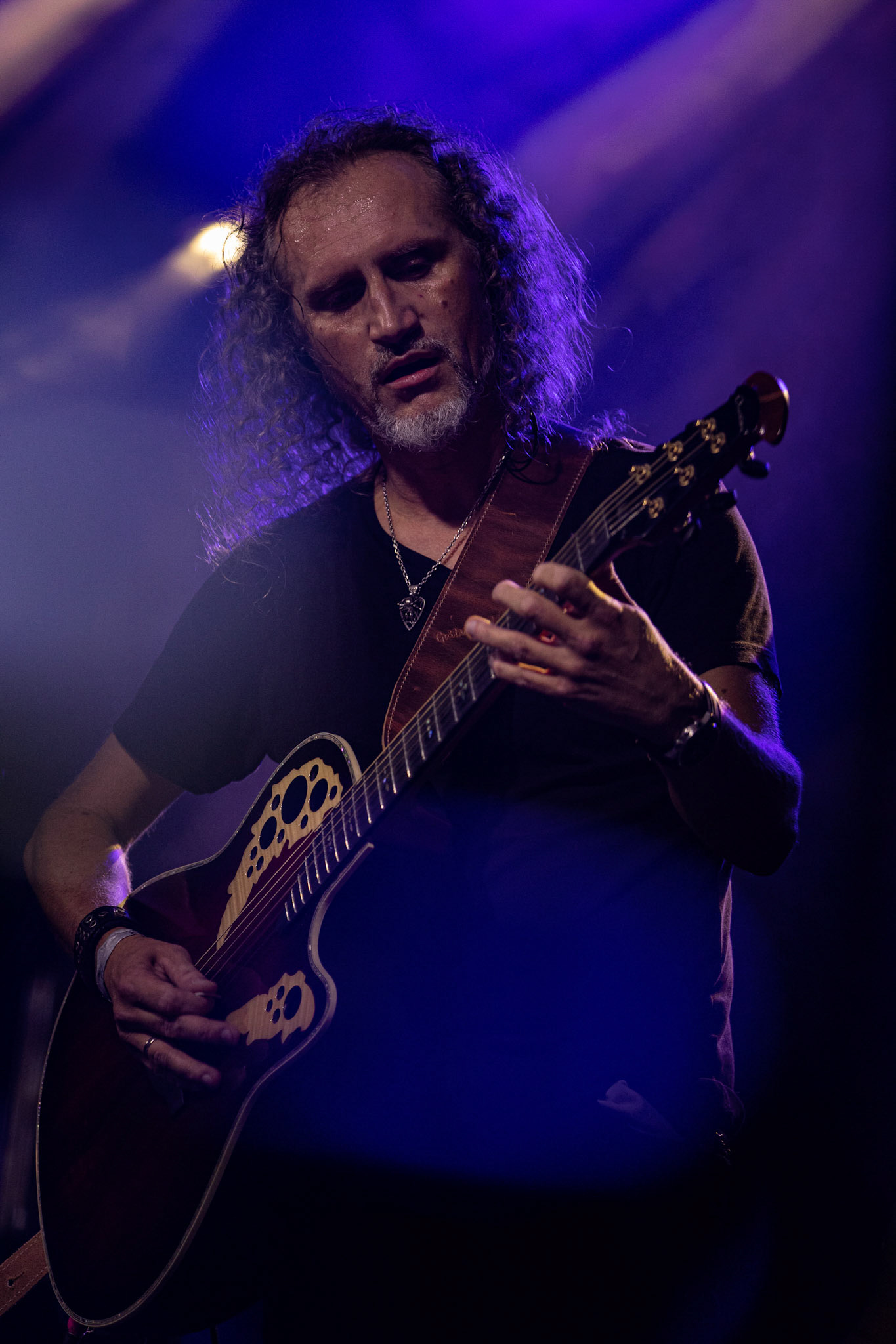 12.09.2021 - KAT i Roman Kostrzewski - koncert "Do zobaczenia w piekle" Wroclaw, Centrum Koncertowe A2.  Marek „Spider” Pająk (Vader),fot. Andrzej kaziq Wasilkiewicz