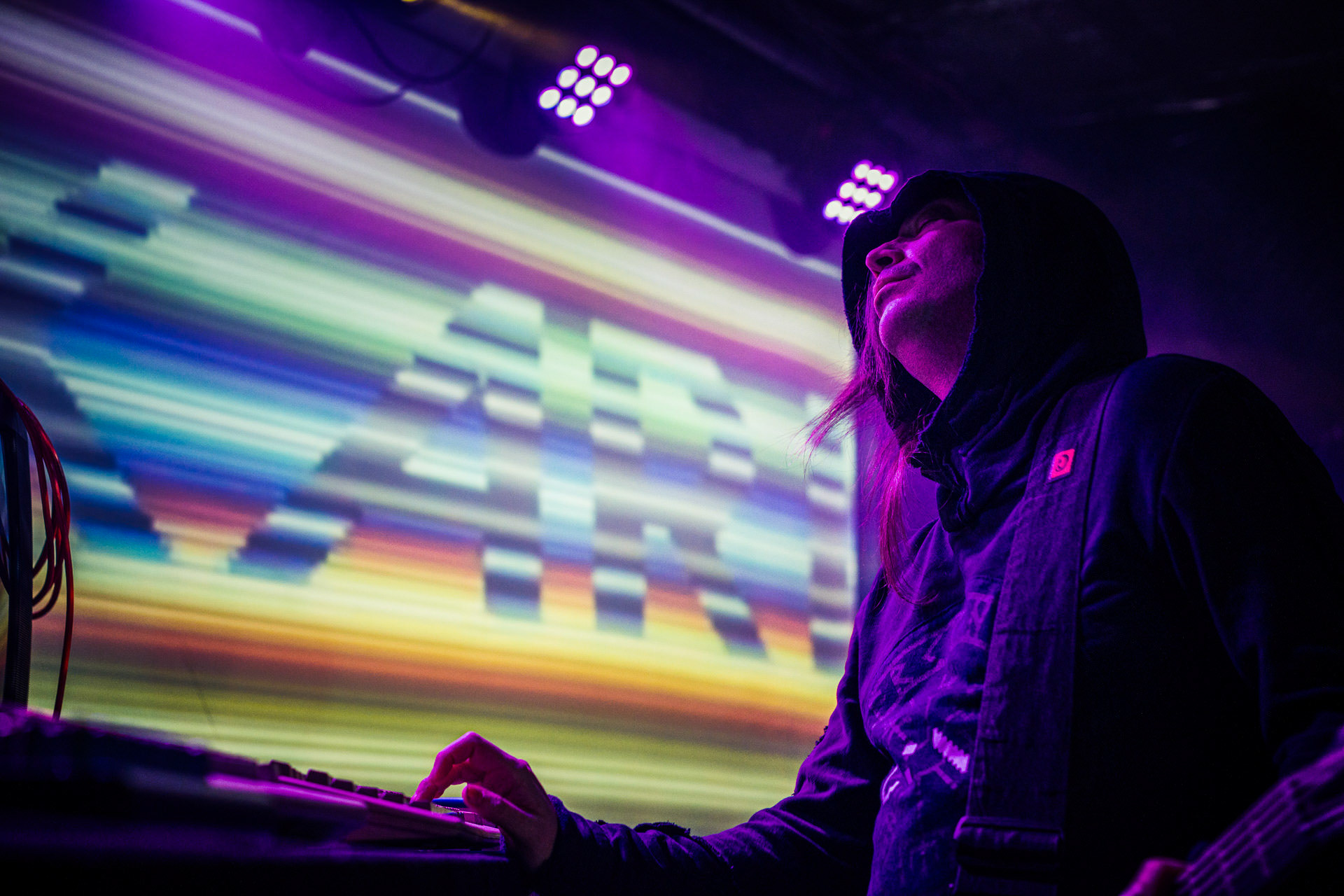 2023.02.24 - Master Boot Record - Rome, Italy band. I am a 486DX-33MHz-64MB processing avant-garde chiptune, synthesized heavy metal &amp; classical symphonic music. Synthesized, Dehumanized.Winiary Bookings, Hydrozagadka, Warszawa. Fot. Andrzej Wasilkiewicz/Reporter