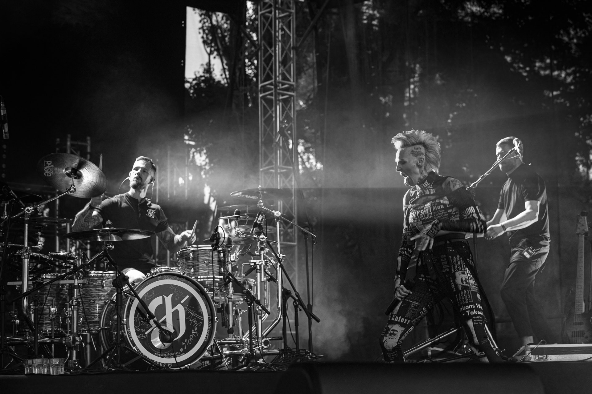 30.07.2021 Agnieszka Chylinska - koncert 25 lat na scenie! Warto bylo szalec. Warszawa Gramy do Woli Progresja.n/z Agnieszka Chylinska – wokal n/z Bartek Krolik – gitara basowa, klawisze,n/z Marek Piotrowski – instrumenty klawiszowe, n/z Maciej Maka – gitara,n/z Bartlomiej Szopix Czerniachowski - perkusja.Pop, pop-rock, hardrock, heavy metal,Fot. Andrzej Wasilkiewicz/Reporter