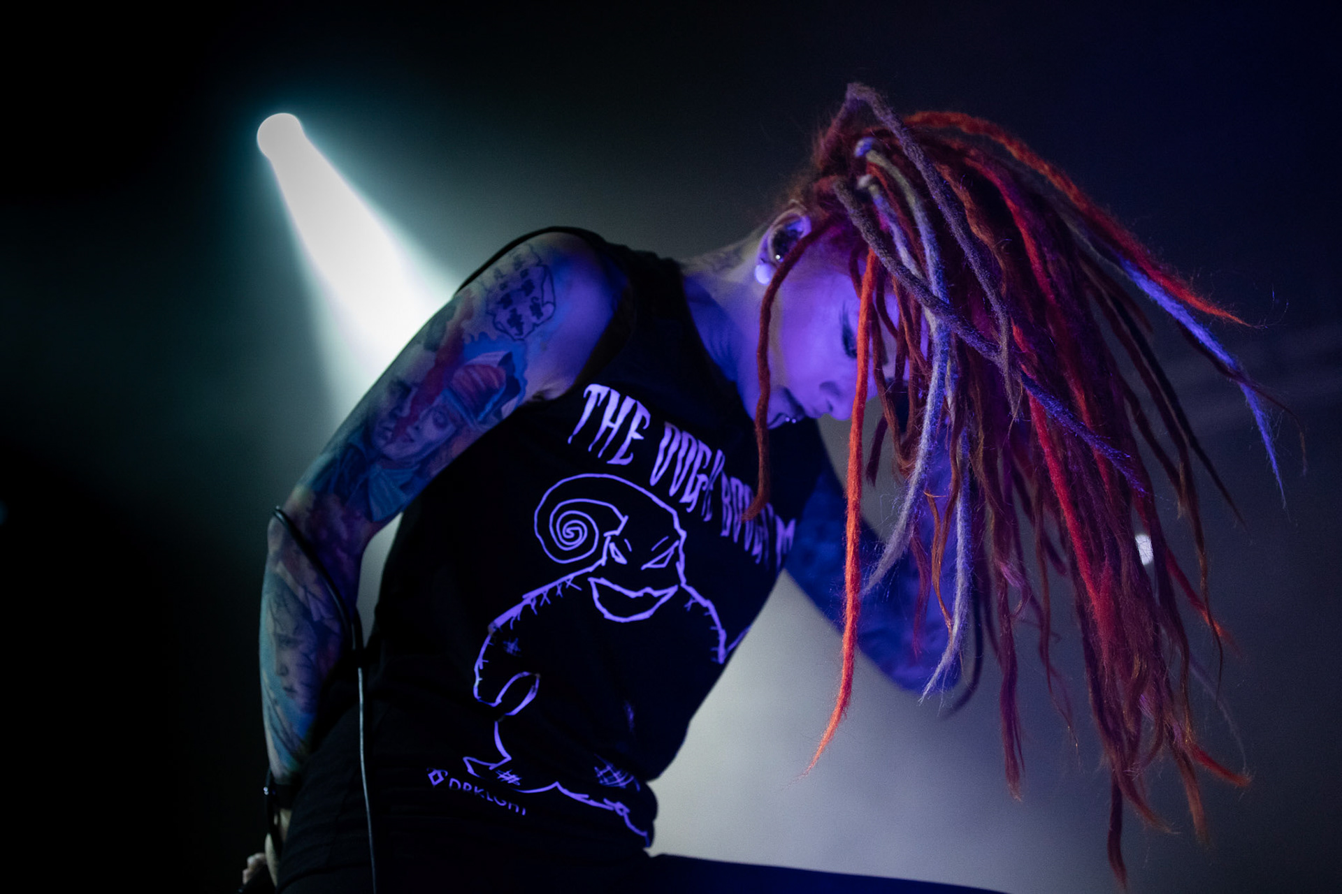 01.03.2019 Infected Rain- koncert warszawska Progresja, Infected Rain Moldovan nu metal, nu metalcore,
Vadim "Vidick" Ozhog - guitars, 
Vladimir Babici - bass, 
Serghei Babici - guitars, 
Eugen Voluta - drums,
Elena "Lena Scissorhands" Cataraga - vocals,