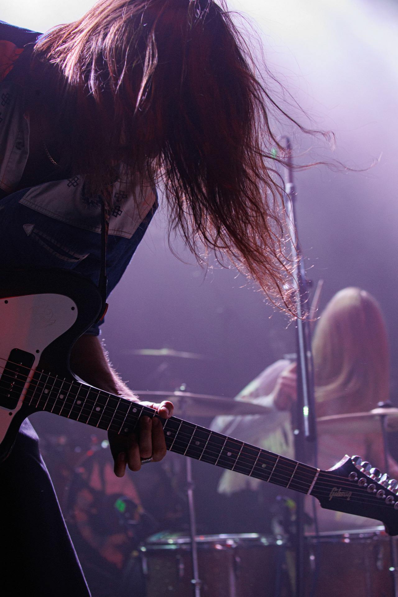 22.01.2022 - Taraban - support Me And That Man, warszawska Progresja.n/z Maciek Trojanowski - gitara,n/z Kris Gonda - perkusja,Taraban to krakowskie power-trio, bluesa, prog-rocka oraz proto-metal.fot. Andrzej kaziq Wasilkiewicz/Reporter