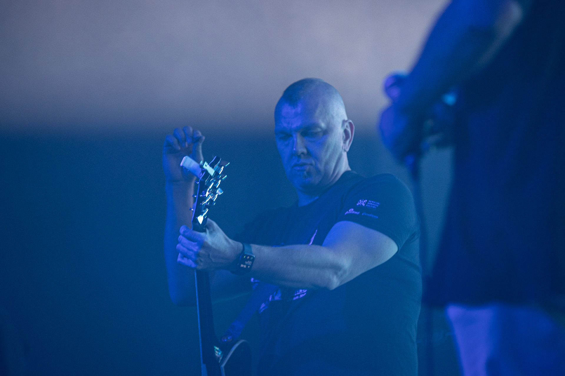 KULT - koncert Pomaranczowa Trasa 2021 - Warszawa Stodoła. 29 pazdziernika 2021. Wojciech Jablonski gitara, Rock, rock progresywny, rock alternatywny, punk, nowa fala, polski rock.fot. Andrzej kaziq Wasilkiewicz/Reporter