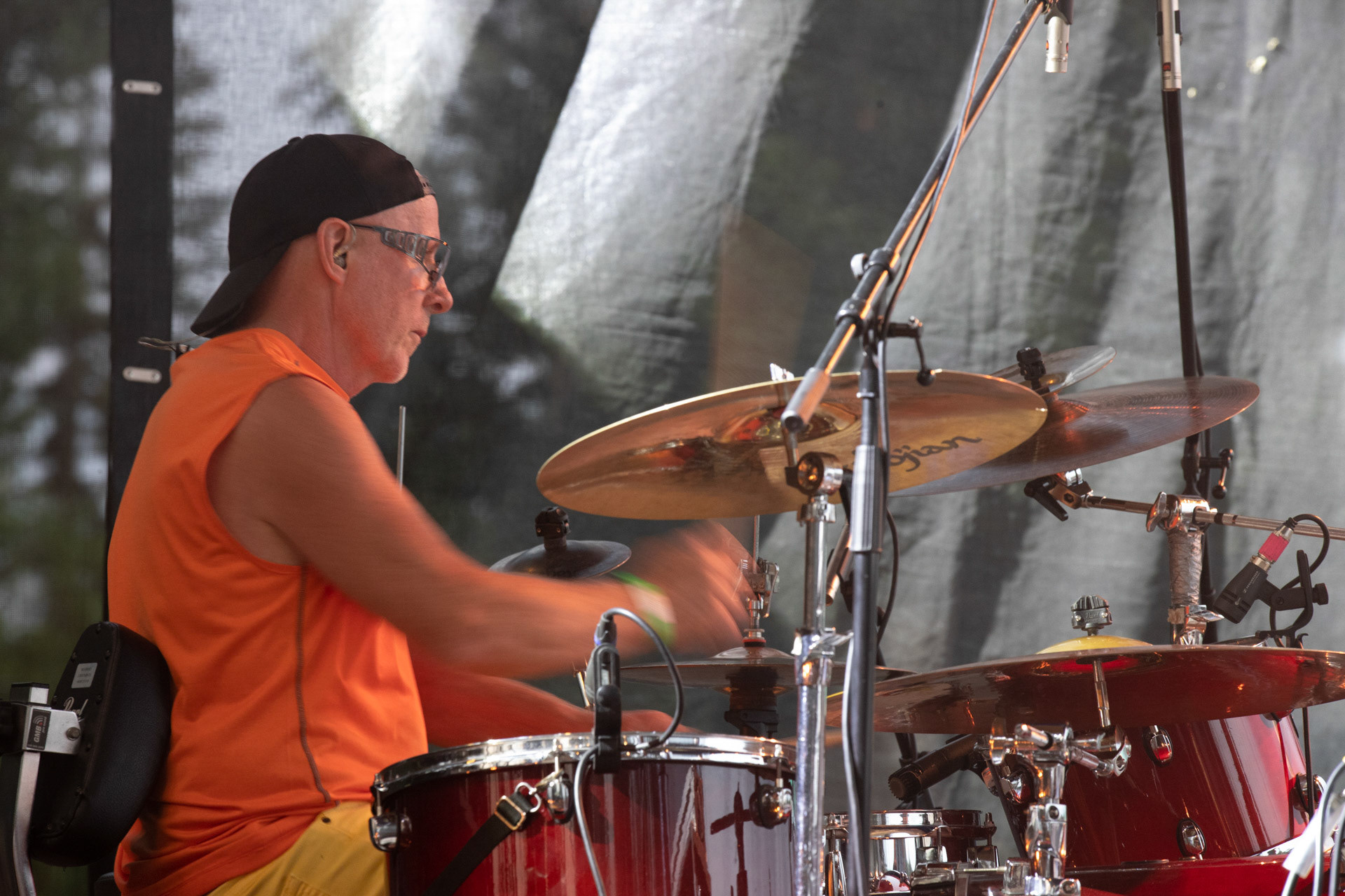 Elektryczne Gitary - koncert Zacieralia w warszawskiej Progresji.Gramy Do Woli - Warszawa, Progresja.n/z Leon Paduch – perkusja,Fot. Andrzej Wasilkiewicz/Reporter