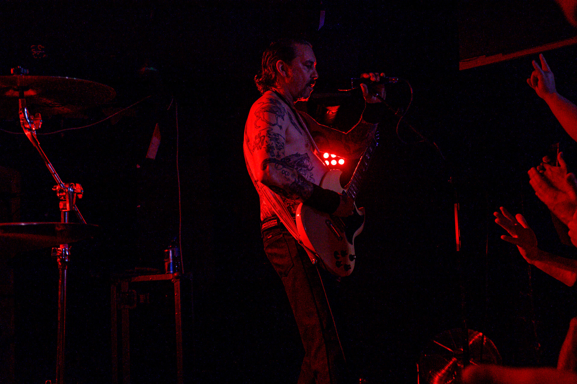 7.07.2022 - HIGH ON FIRE - legenda sceny stoner/doom z Mattem Pikem na czele, koncert w warszawskiej Hydrozagadce.n/z Matt Pike – gitara, wokal,n/z Jeff Matz – gitara basowa,n/z Coady Willis - perkusja,Doom metal, stoner metal, sludge metal, thrash metal.Produkcja WiniaryBookings. fot. Andrzej Wasilkiewicz/Reporter