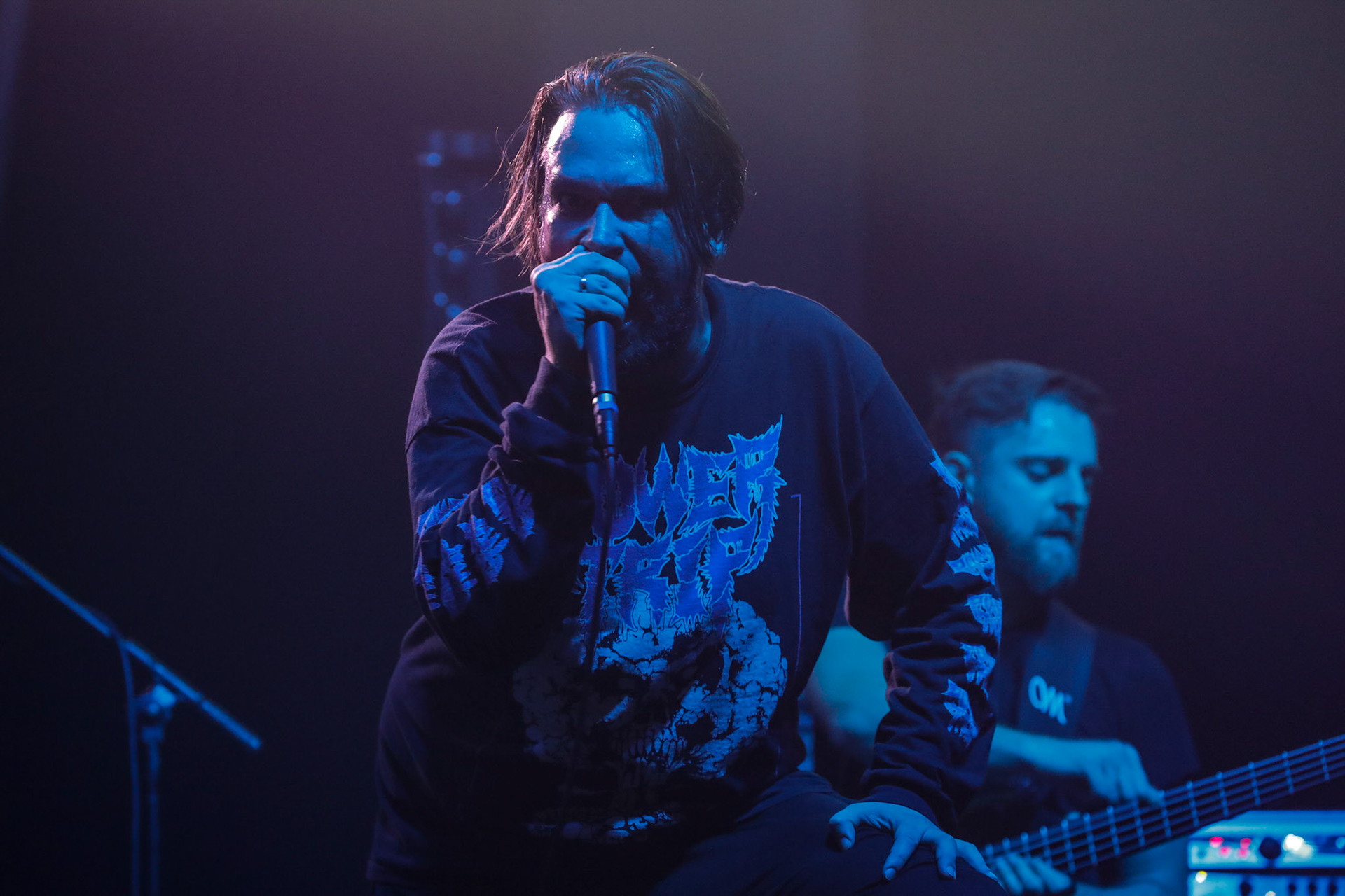 30.11.2018 Knock Out Tour 2018 - Warszawa Progresja - DROWN MY DAY deathcore, metalcore, death metal, 

Maciek "Groov" Korczak wokal, 
Arkadiusz Antosz gitara basowa, 
Sergiusz Smolnicki gitara, 
Sławomir Wojtas gitara, 
Kuba Homik perkusja, fot. Andrzej Wasilkiewicz/Reporter