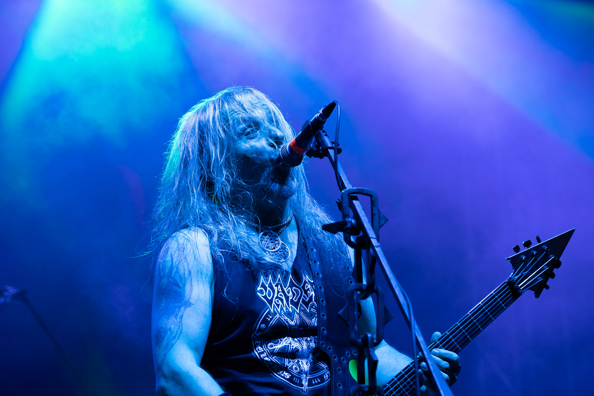 Vader - Death Metal - koncert w ramach Blitzkrieg MMXX warszawskia Progresja, Peter: Guitar + VocalsPajak: GuitarHal: BassJames: Drumsfot. Andrzej kaziq Wasilkiewicz/Reporter