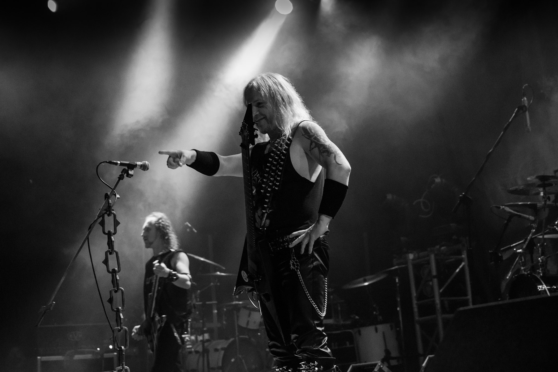 Legendy Metalu Vader - Death Metal - koncert Legendy Metalu w warszawskiej Progresji, 
Peter: Guitar + Vocals
Pajak: Guitar
Hal: Bass
James: Drums
fot. Andrzej kaziq Wasilkiewicz/Reporter