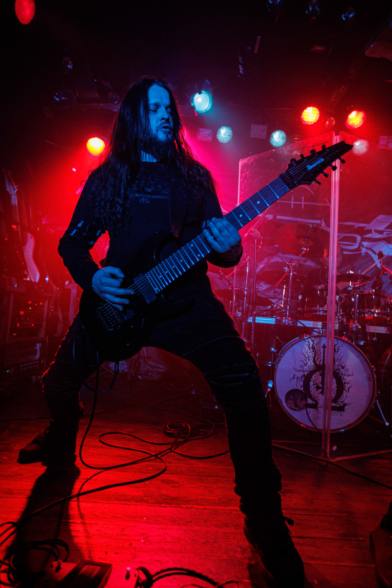 18.03.2022 Thy Disease - INFERNALIS RESURGENTIS - Warszawski koncert zespolu Thy Disease.Black metal, death metal, polski metal. n/z Yanuary – guitar fot. Andrzej Wasilkiewicz/Reporter