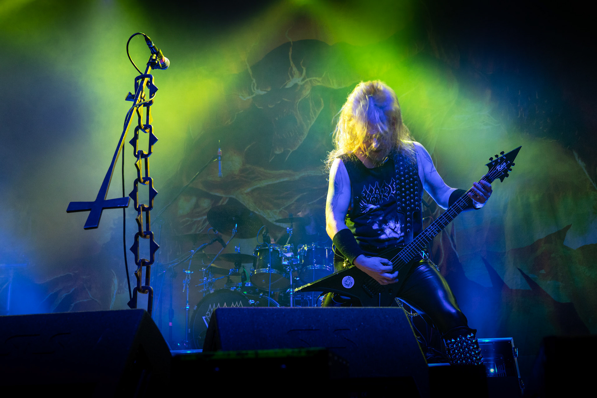 Legendy Metalu Vader - Death Metal - koncert Legendy Metalu w warszawskiej Progresji, 
Peter: Guitar + Vocals
Pajak: Guitar
Hal: Bass
James: Drums
fot. Andrzej kaziq Wasilkiewicz/Reporter