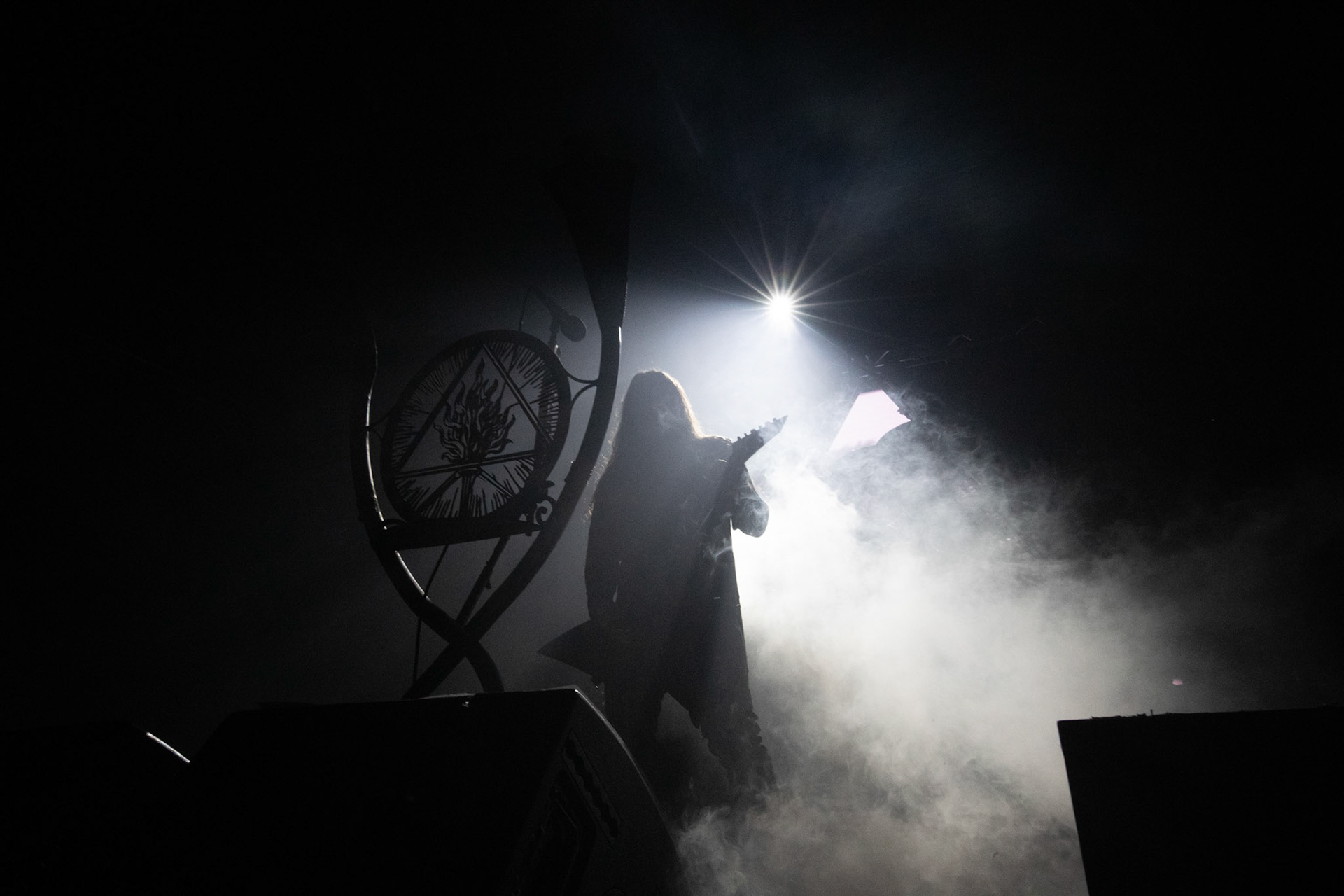 14.12.2018r. Behemoth koncert Merry Christless - Warszawa Progresja, Adam "Nergal" Darski – gitara, wokal prowadzący, 
Zbigniew "Inferno" Promiński – perkusja,
Tomasz "Orion" Wróblewski – gitara basowa, Patryk "Seth" Sztyber – gitara,  fot. Andrzej Wasilkiewicz/Reporter