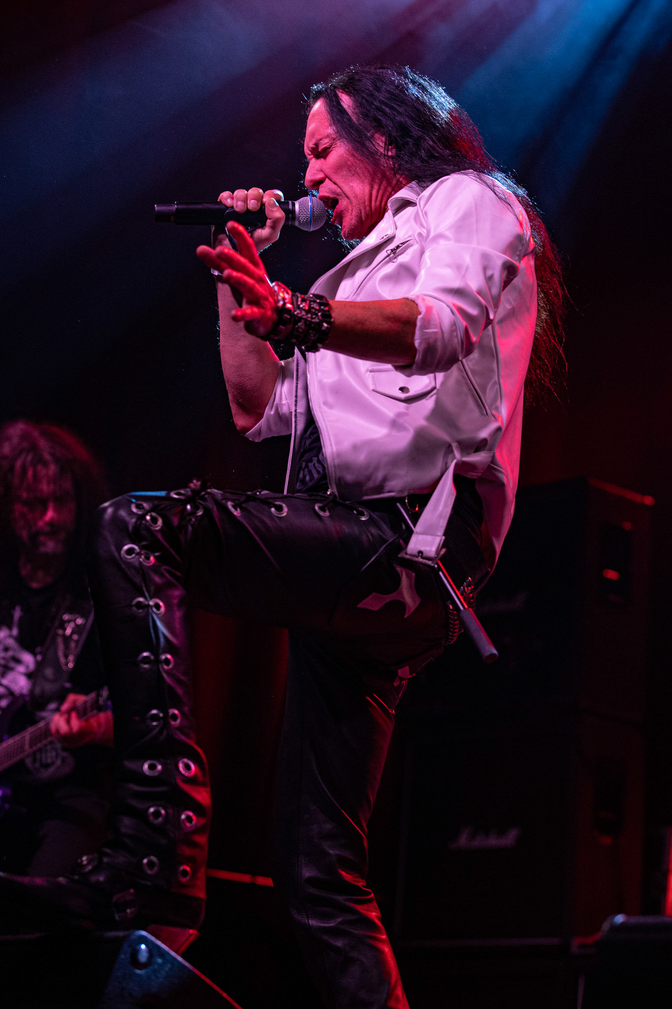 12.09.2021 - KAT i Roman Kostrzewski - koncert "Do zobaczenia w piekle" Wroclaw, Centrum Koncertowe A2.  Tomasz „Titus” Pukacki (Acid Drinkers) - wokal, fot. Andrzej kaziq Wasilkiewicz