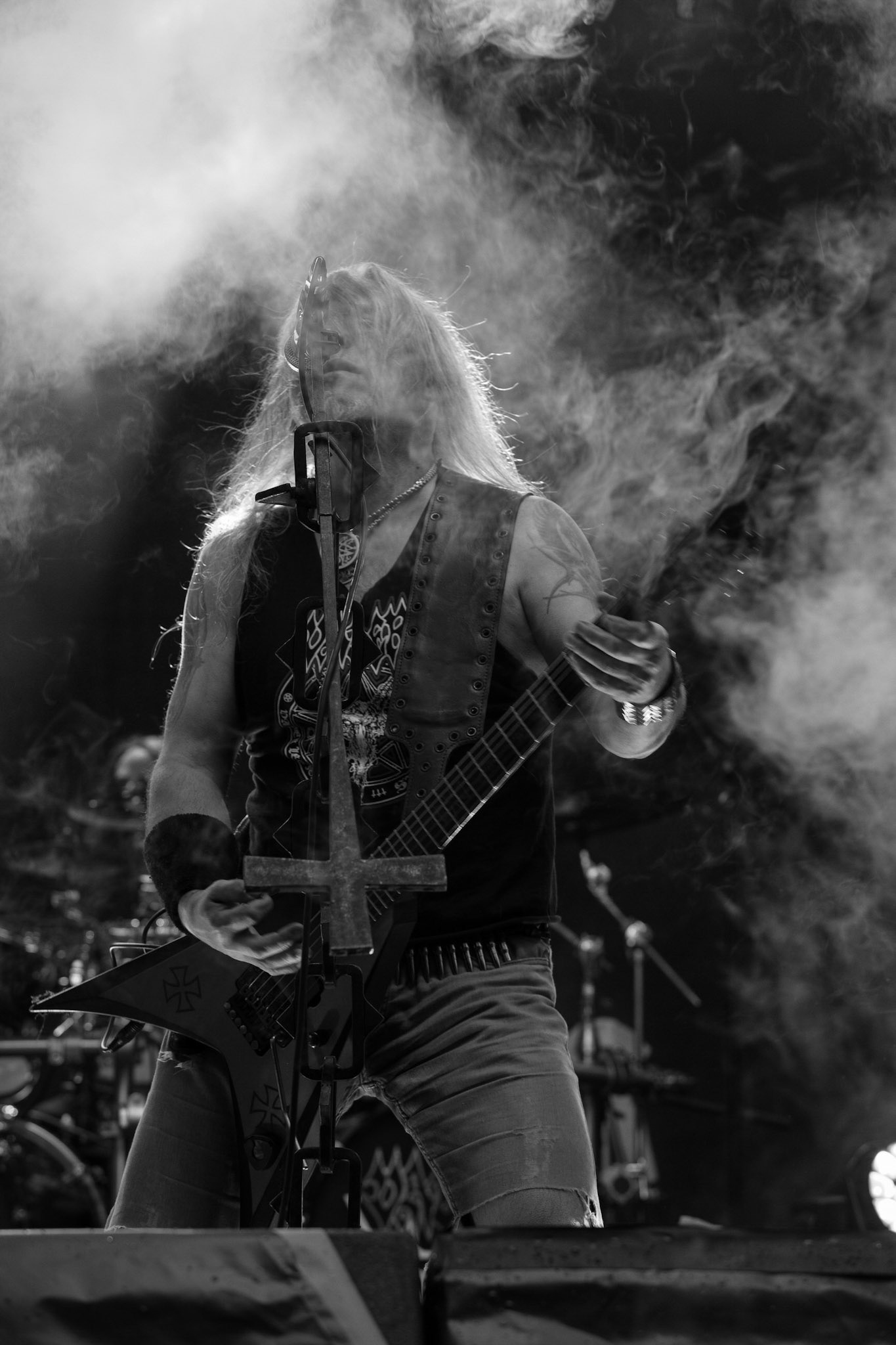 Vader - Death Metal - koncert w ramach Blitzkrieg MMXX warszawskia Progresja, Peter: Guitar + VocalsPajak: GuitarHal: BassJames: Drumsfot. Andrzej kaziq Wasilkiewicz/Reporter