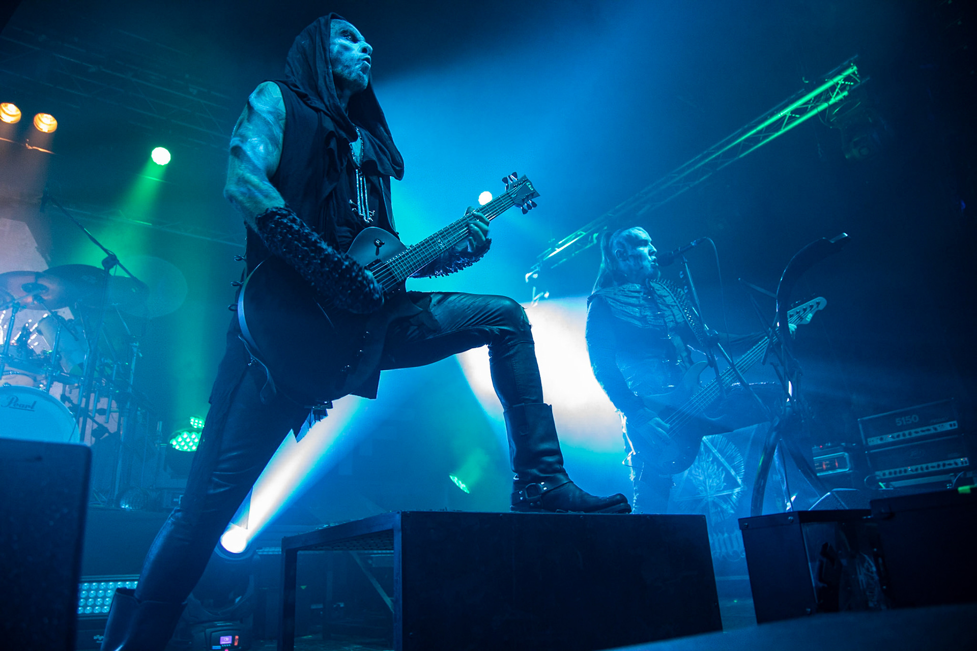 14.12.2018r. Behemoth koncert Merry Christless - Warszawa Progresja, Adam "Nergal" Darski – gitara, wokal prowadzący, 
Zbigniew "Inferno" Promiński – perkusja,
Tomasz "Orion" Wróblewski – gitara basowa, Patryk "Seth" Sztyber – gitara,  fot. Andrzej Wasilkiewicz/Reporter