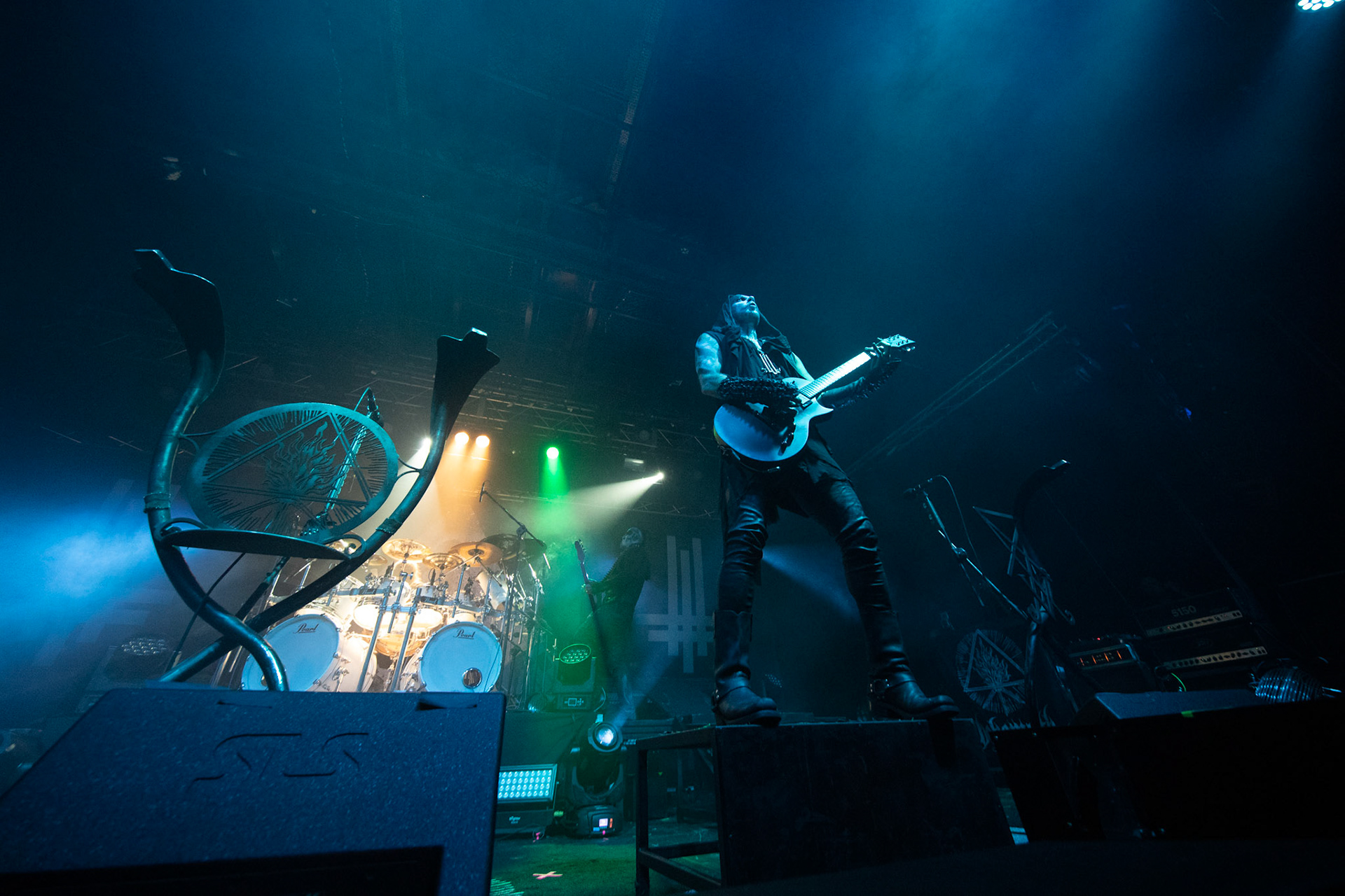 14.12.2018r. Behemoth koncert Merry Christless - Warszawa Progresja, Adam "Nergal" Darski – gitara, wokal prowadzący, 
Zbigniew "Inferno" Promiński – perkusja,
Tomasz "Orion" Wróblewski – gitara basowa, Patryk "Seth" Sztyber – gitara,  fot. Andrzej Wasilkiewicz/Reporter