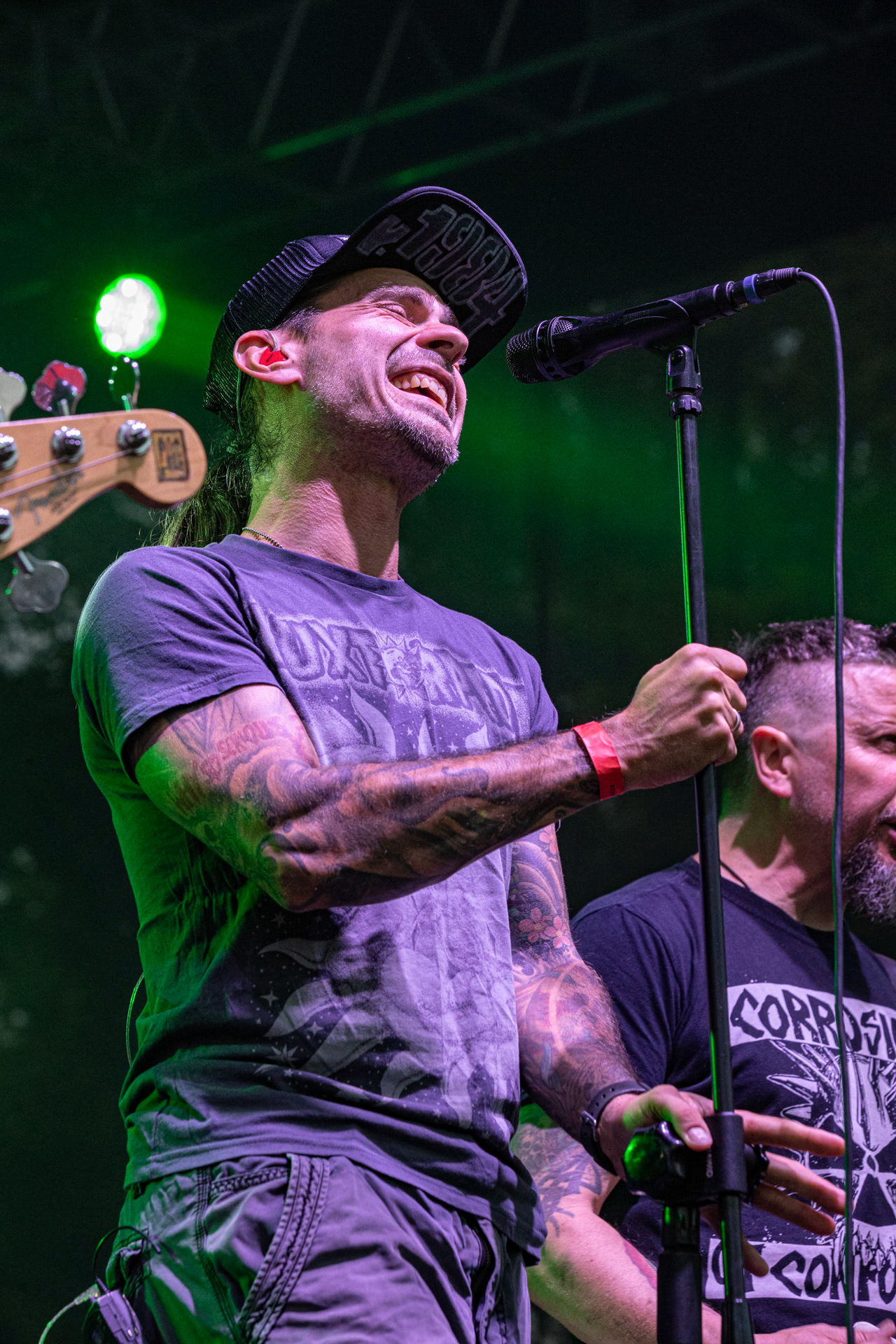 Koncert Luxtorpeda 10 urodziny. Warszawa Progresja.Gramy do Woli.n/z.Przemysław „Hans” Frencel – wokal, rap,Fot. Andrzej kaziq Wasilkiewicz/Reporter