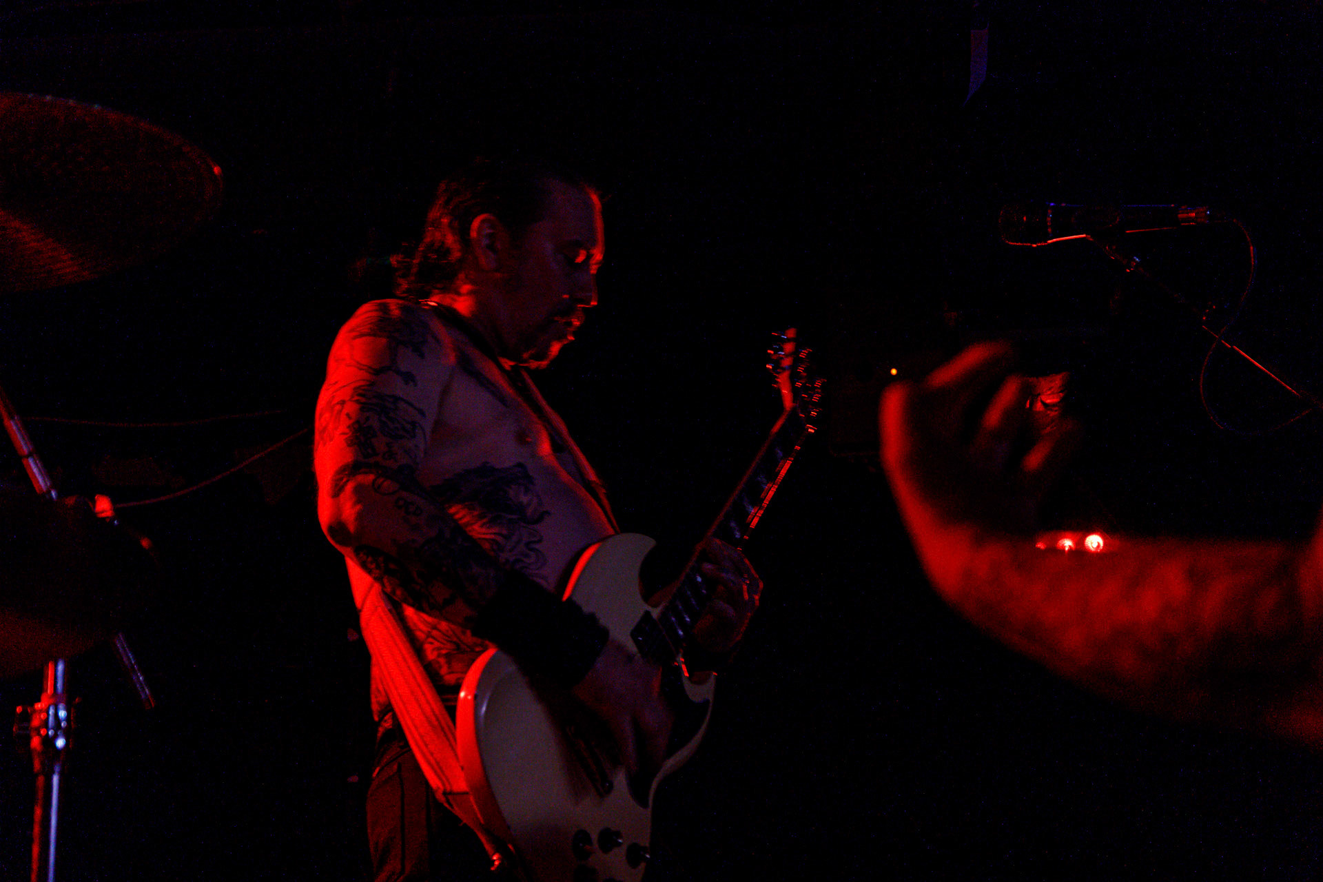 7.07.2022 - HIGH ON FIRE - legenda sceny stoner/doom z Mattem Pikem na czele, koncert w warszawskiej Hydrozagadce.n/z Matt Pike – gitara, wokal,n/z Jeff Matz – gitara basowa,n/z Coady Willis - perkusja,Doom metal, stoner metal, sludge metal, thrash metal.Produkcja WiniaryBookings. fot. Andrzej Wasilkiewicz/Reporter