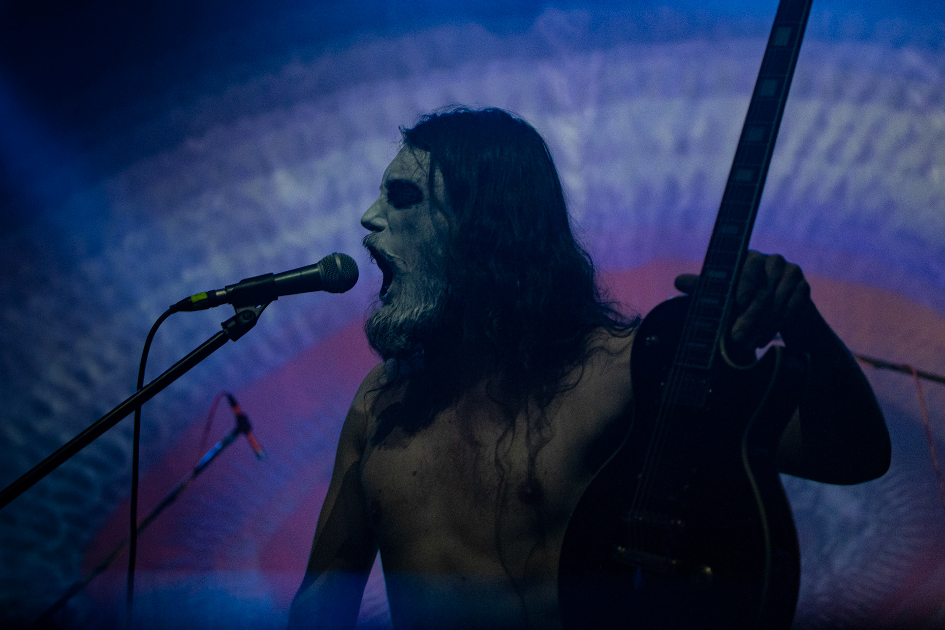 15.12.2019 koncert polskiego zespołu pieśni i końca Furia, Merry Christless 2019, Warszawa Klub Progresja,
zespół Nihila, kolektyw Let The World Burn, black metal, eksperymentalny metal, nekrofolk,
n/z Michał "Nihil" Kuźniak – wokal, sample, gitara, 
New Aeon Musick, Knock Out Productions
fot. Andrzej Wasilkiewicz/REPORTER