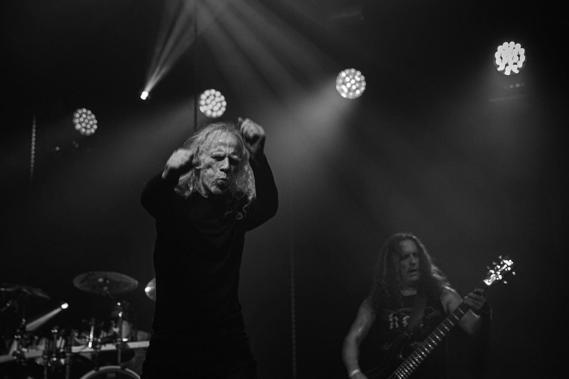 12.09.2021 - KAT i Roman Kostrzewski - koncert "Do zobaczenia w piekle" Wroclaw, Centrum Koncertowe A2.  Roman Kostrzewski – wokalJacek Nowak – perkusjaKrzysztof Pistelok – gitaraJacek Hiro – gitaraMichal Laksa – basGościnnie: Adam „Nergal” Darski (Behemoth)Piotr „Peter” Wiwczarek (Vader),Tomasz „Titus” Pukacki (Acid Drinkers)Adrian „Fred” Frelich (Dragon)Krzysztof „Fazi” Oset (ex-Kat)Piotr „Mancover” Mańkowski (Wolf Spider)Wacław „Vogg” Kiełtyka (Decapitated)Marek „Spider” Pająk (Vader)Jarek „Gronos” Gronowski (Dragon, ex-Kat)Paweł „Baitel” Pasek (Decapitated) Piotr Radecki (ex-Kat &amp; Roman Kostrzewski)fot. Andrzej kaziq Wasilkiewicz