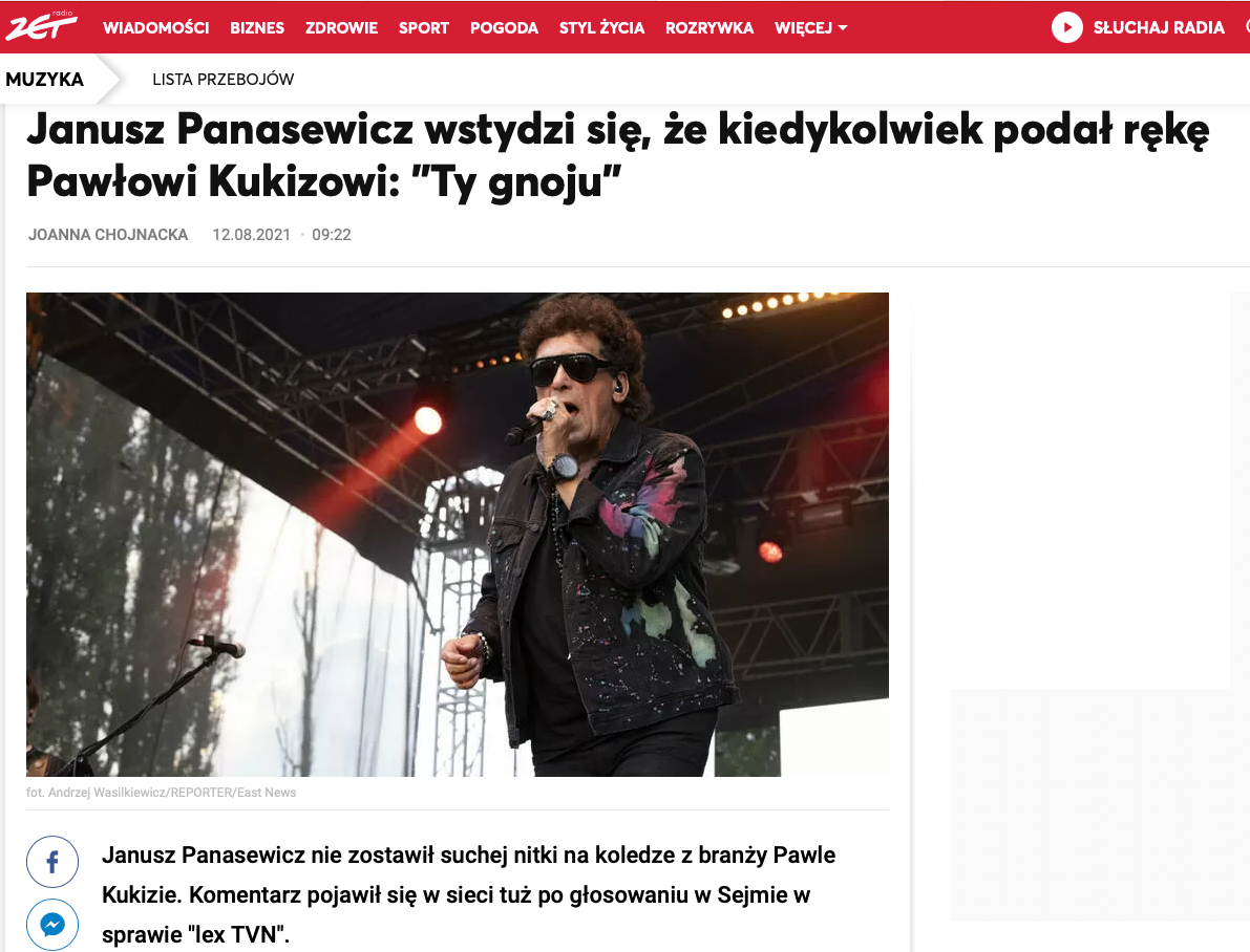 Janusz Panasewicz  - koncert Warszawa Progresja