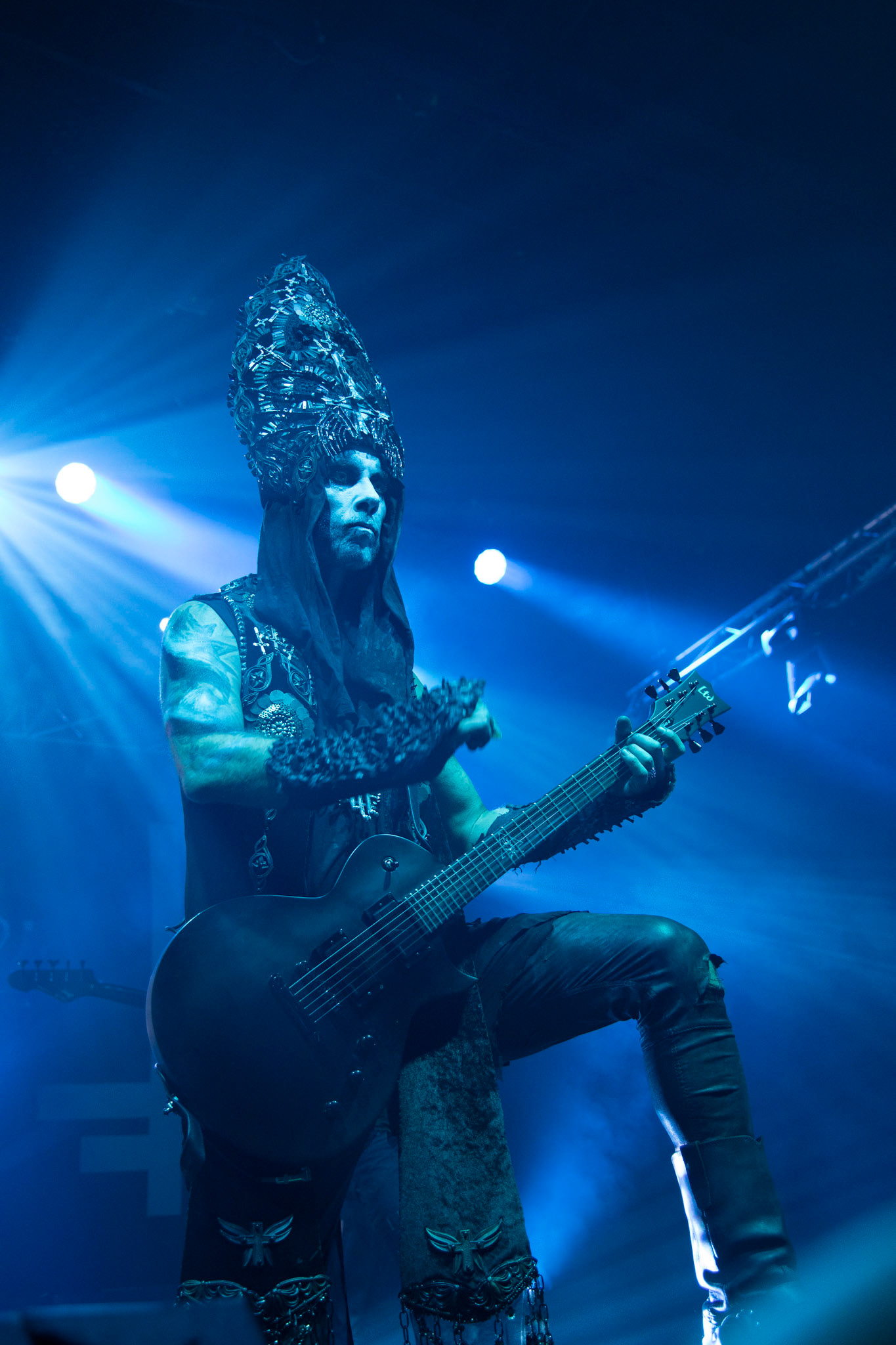 14.12.2018r. Behemoth koncert Merry Christless - Warszawa Progresja, Adam "Nergal" Darski – gitara, wokal prowadzący, 
Zbigniew "Inferno" Promiński – perkusja,
Tomasz "Orion" Wróblewski – gitara basowa, Patryk "Seth" Sztyber – gitara,  fot. Andrzej Wasilkiewicz/Reporter