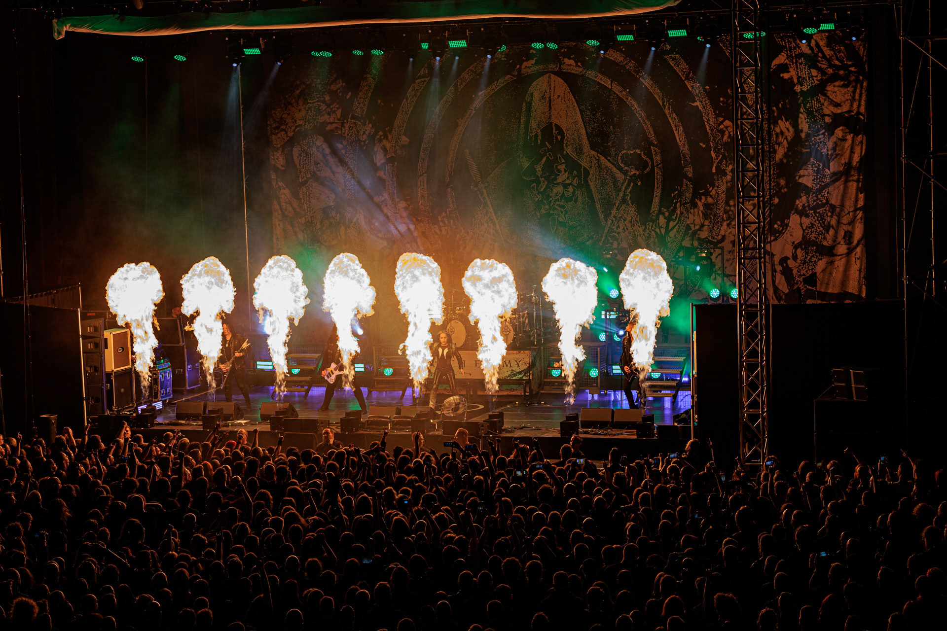 19.10.2022 ARCH ENEMY  - The European Siege 2022,Spodek Katowice Poland,fot. Andrzej Wasilkiewicz/Reporter