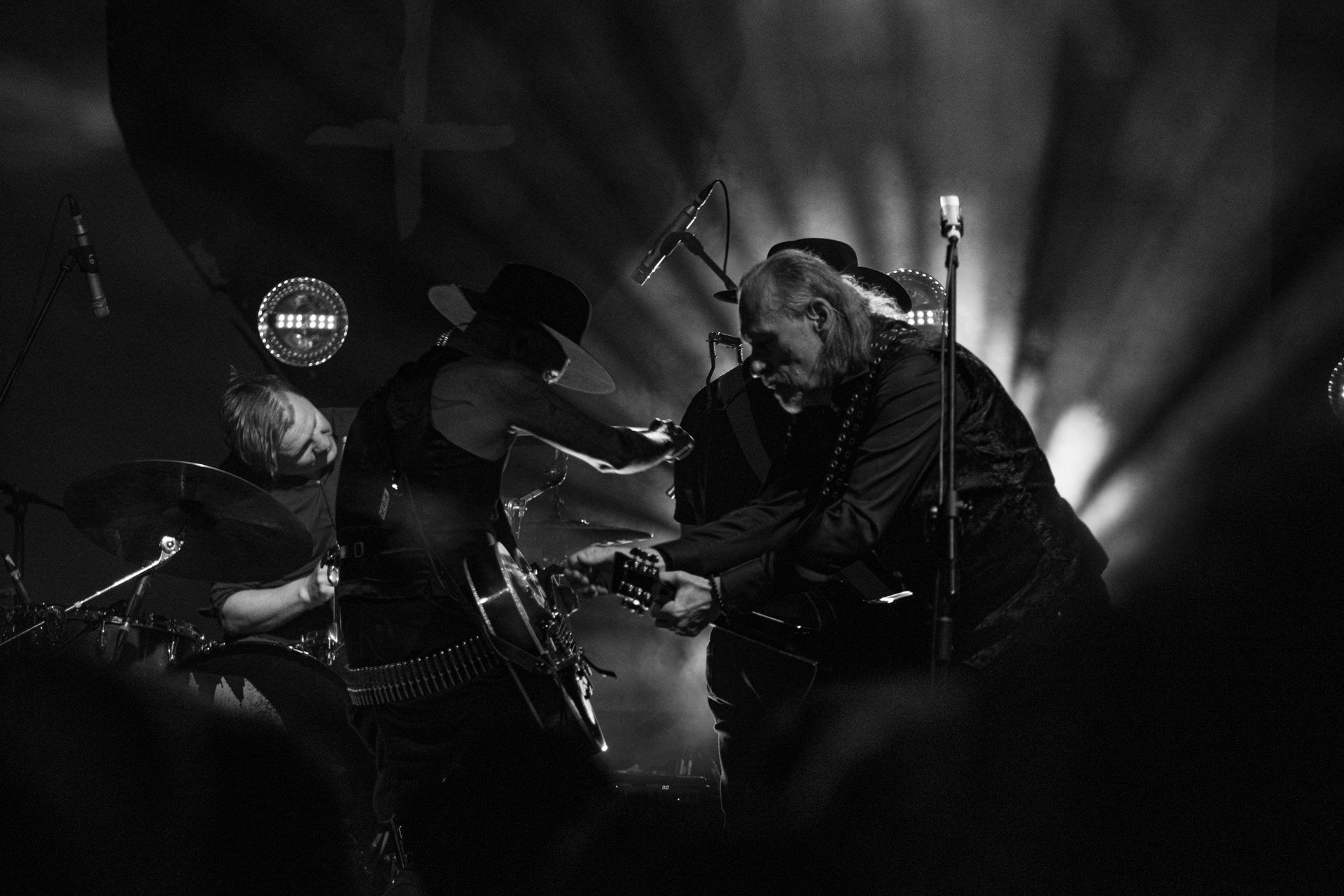 13.08.2021 koncert Me And That Man w Warszawie,Letnia scena Progresji, Gramy do Woli.n/z Adam Nergal Darski - gitara, wokal,n/z John Porter - gitara, wokal,n/z Łukasz Kumański - perkusja,n/z Matteo Bassoli - bass, wokal,n/z Sasha Boole - gitara, wokal,Fot. Andrzej Wasilkiewicz/Reporter