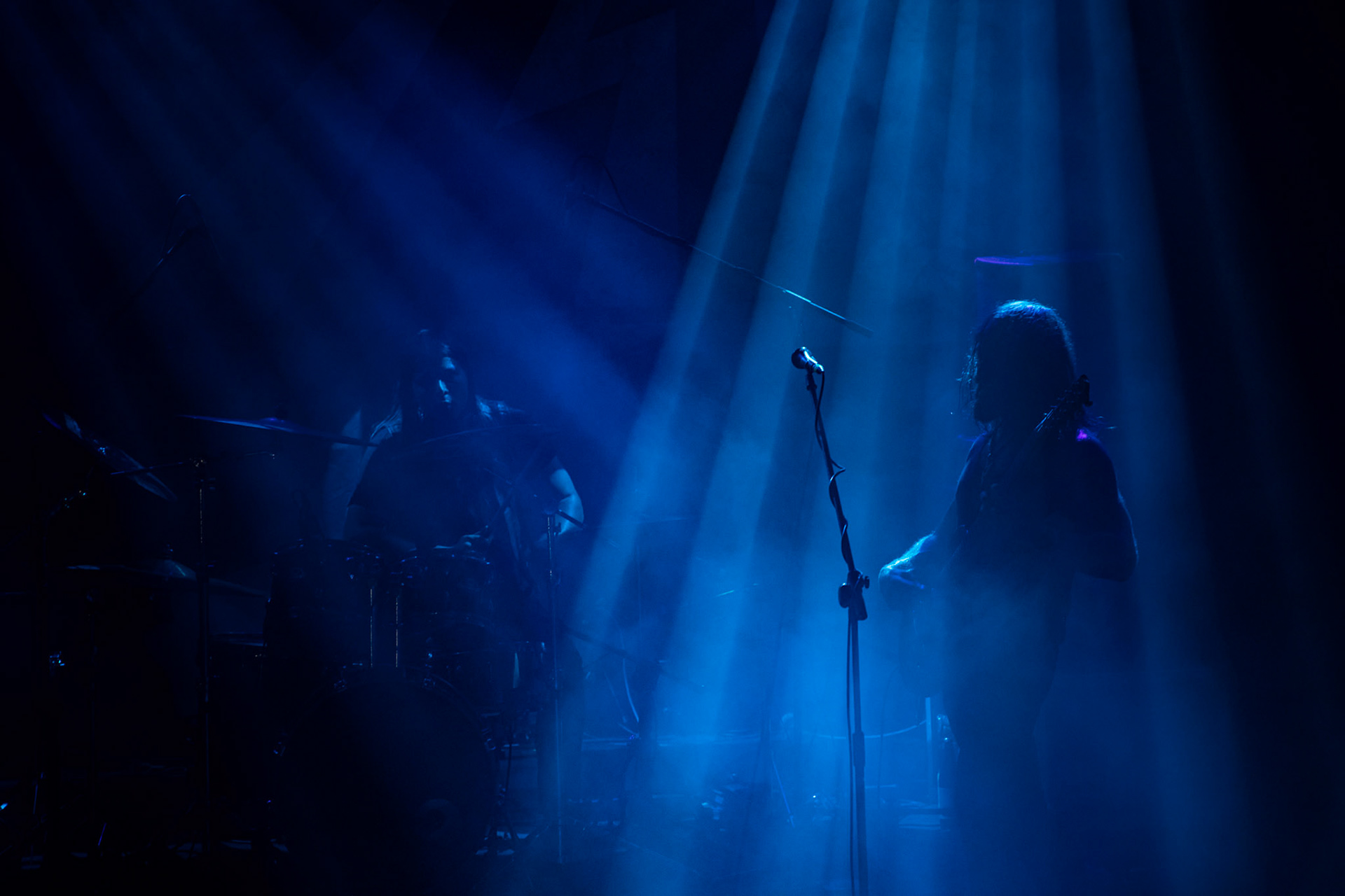 15.12.2019 koncert szwajcarskiego zespołu Bölzer, Merry Christless 2019, Warszawa Klub Progresja,
black metal, death metal,
n/z KzR Okoi Therry Jones – wokal, guitara,
n/z HzR Fabian Wyrsch – perkusja,
New Aeon Musick, Knock Out Productions
fot. Andrzej Wasilkiewicz/REPORTER